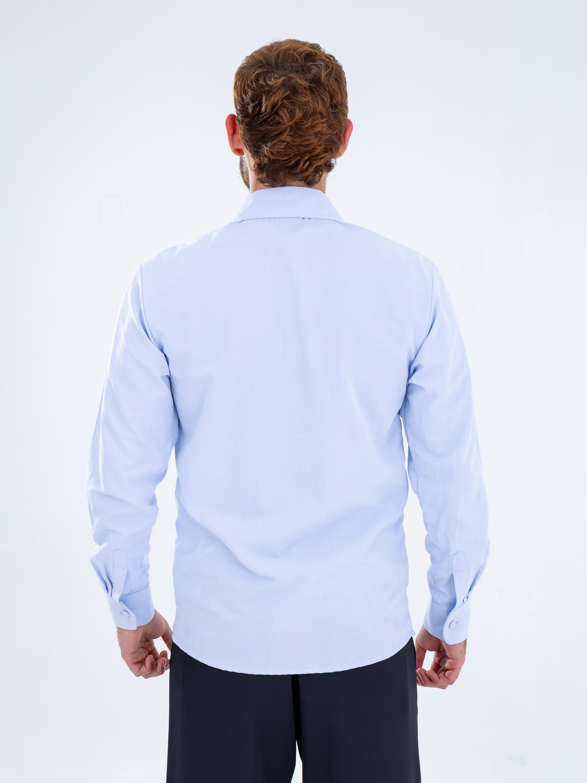 Camisa oversized azul claro