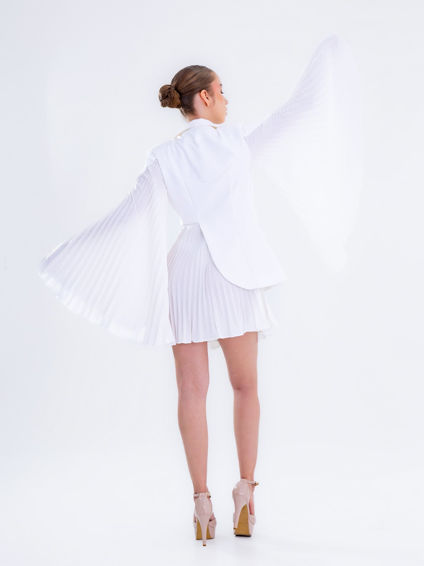 White Hybrid Blazer
