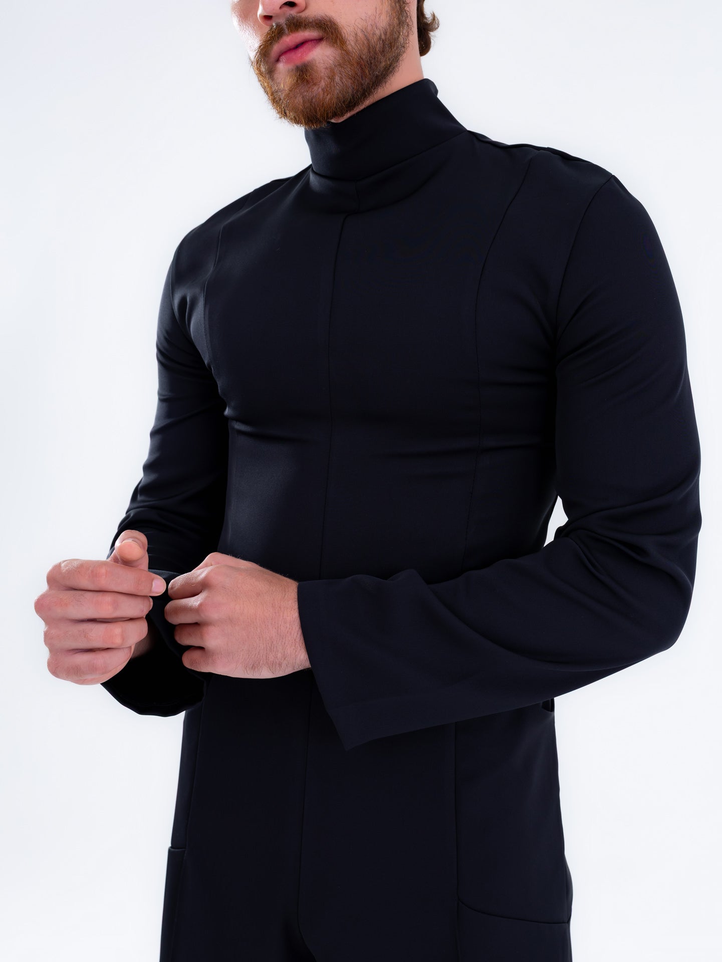 Mono futurista de medianoche para hombre