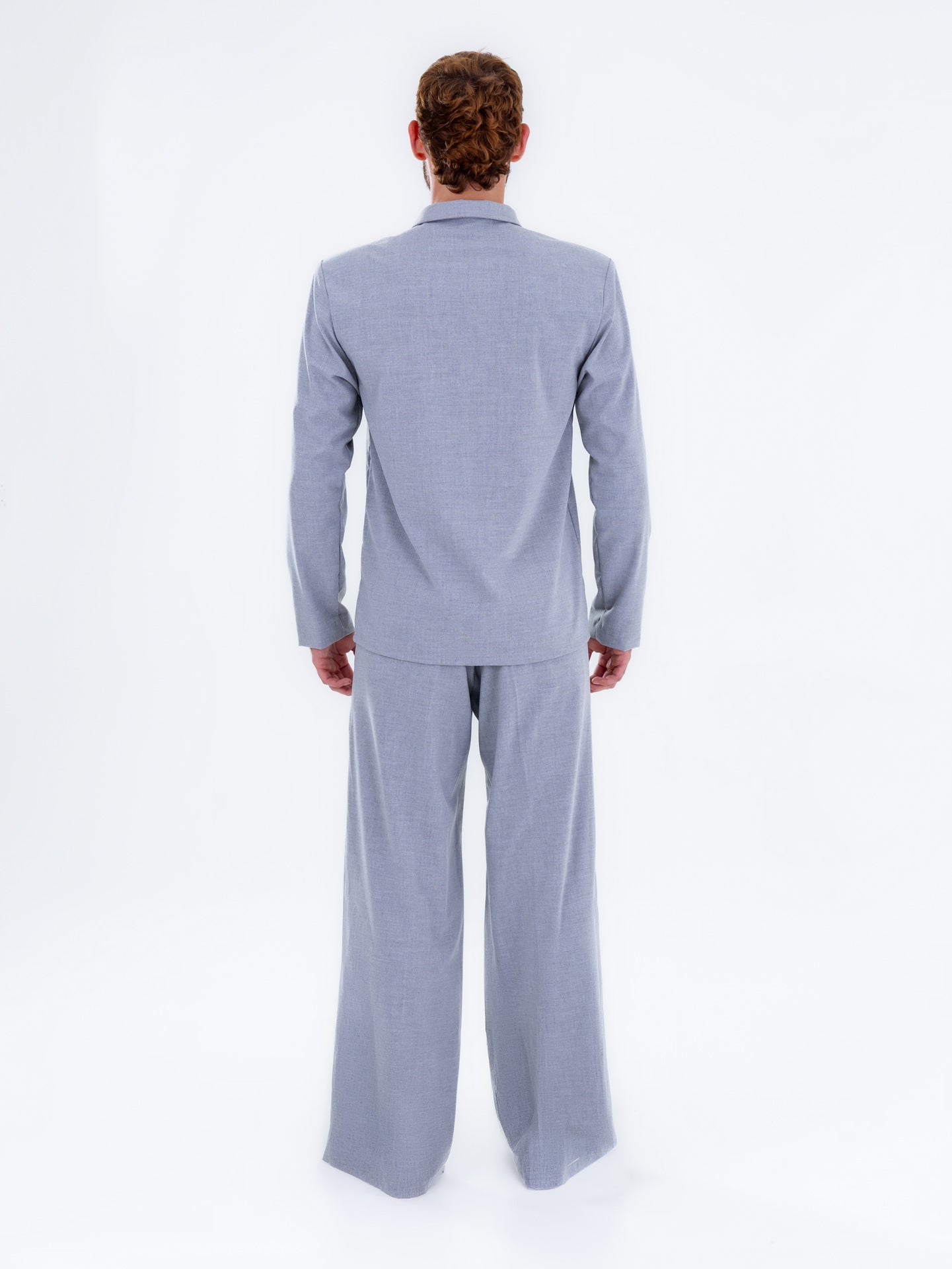 Camisa Oversize Azul Grisáceo