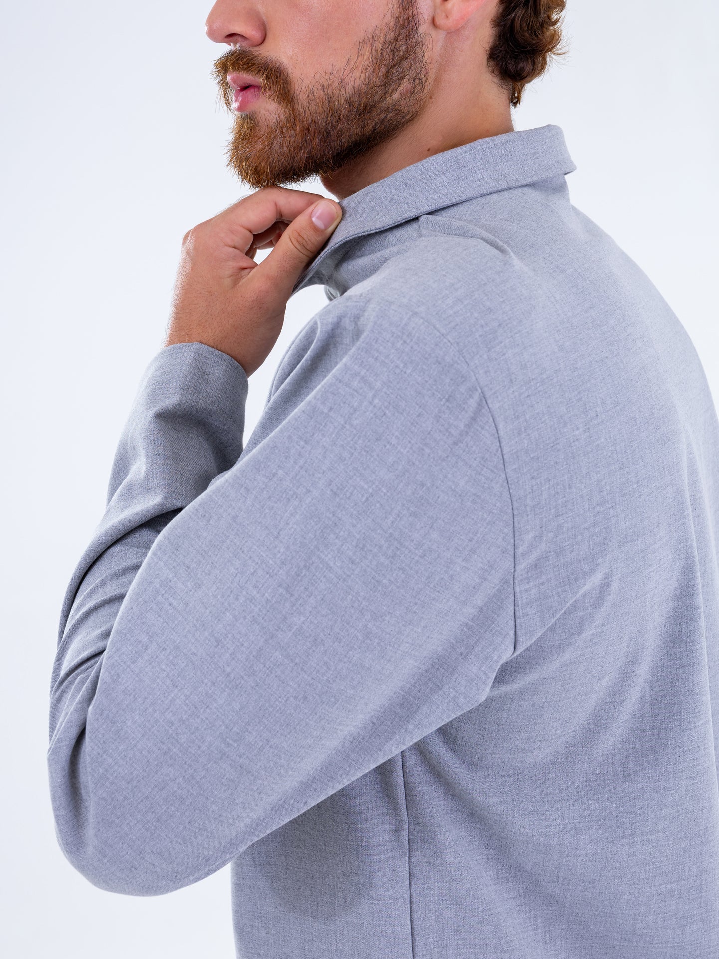 Camisa Oversize Azul Grisáceo