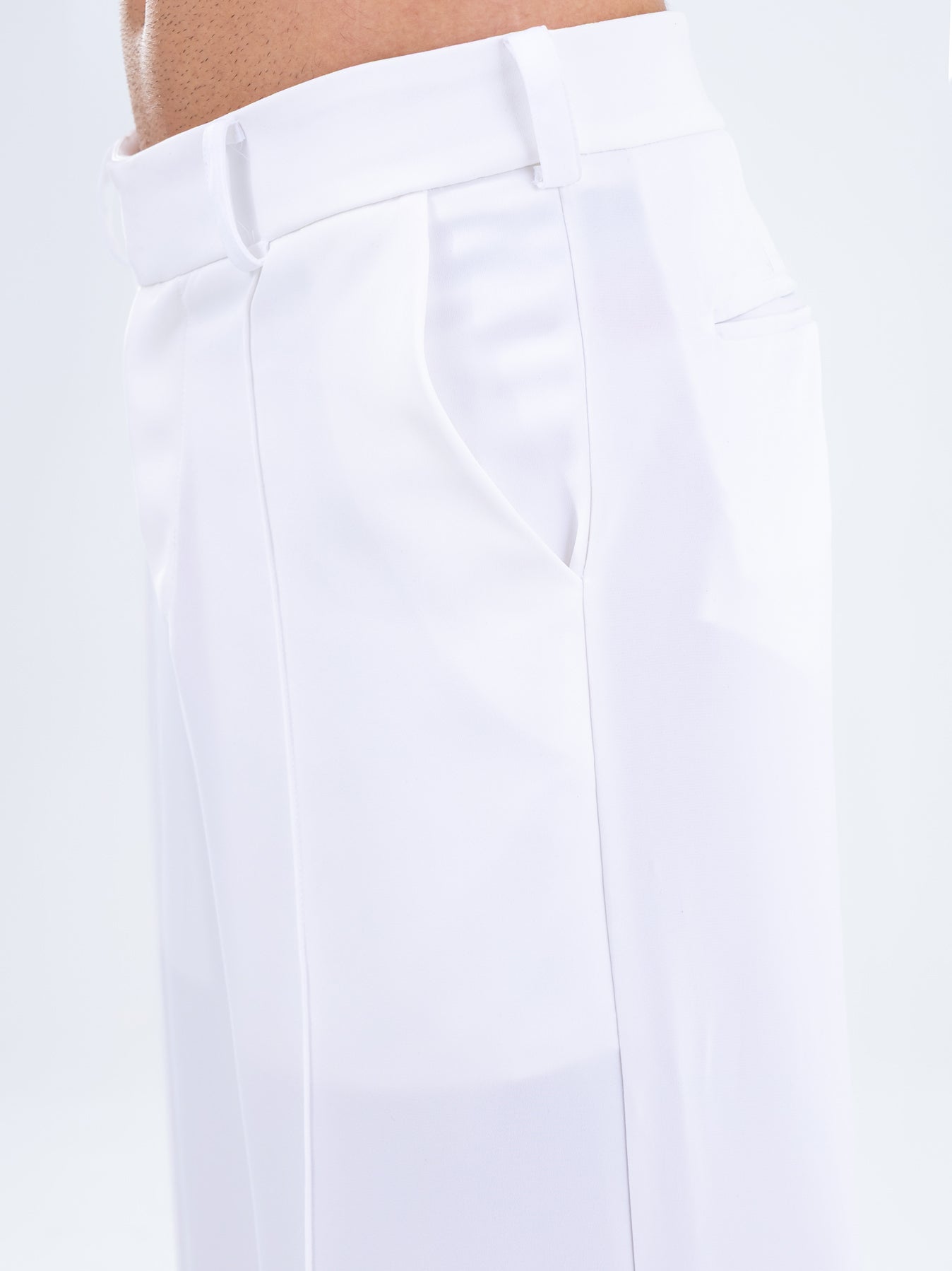 Classic White Trousers