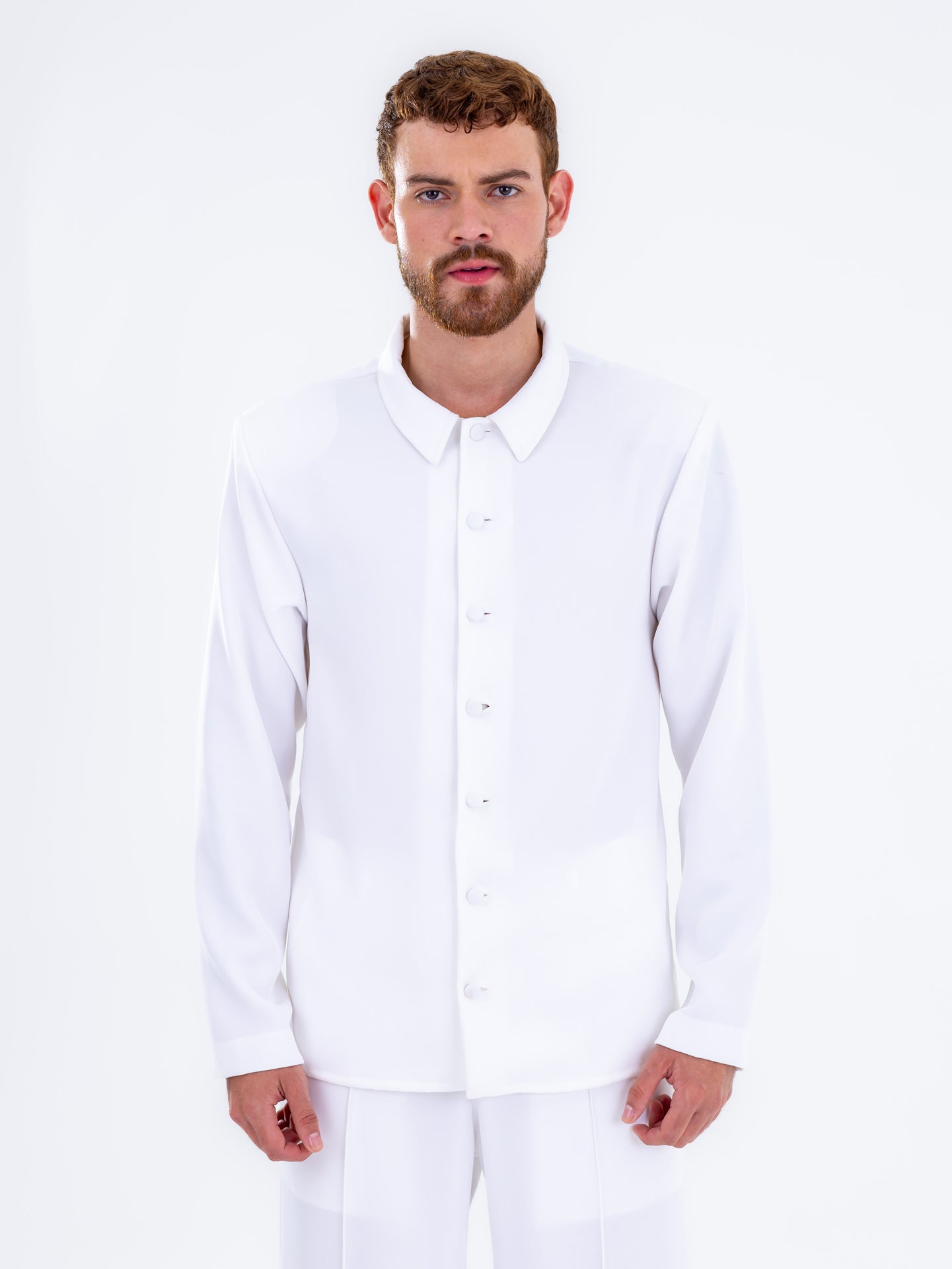 Fluid White Oversized Shirt
