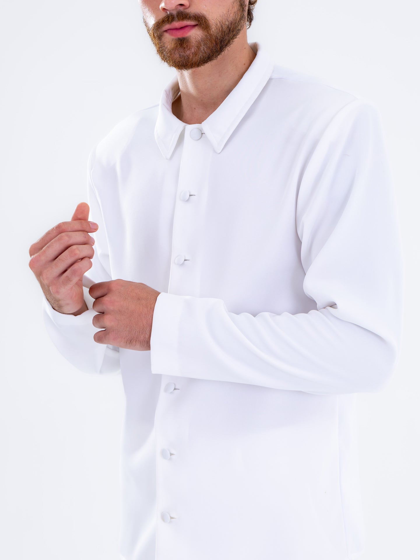 Fluid White Oversized Shirt