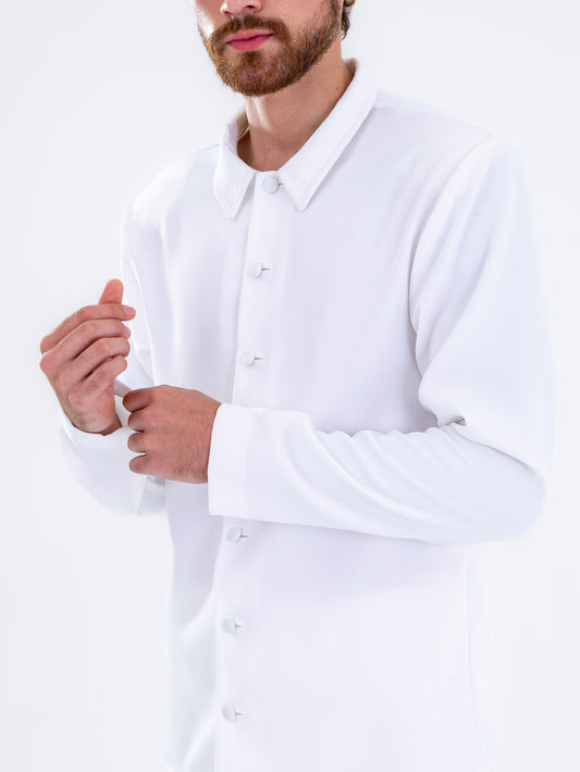 Fluid White Oversized Shirt