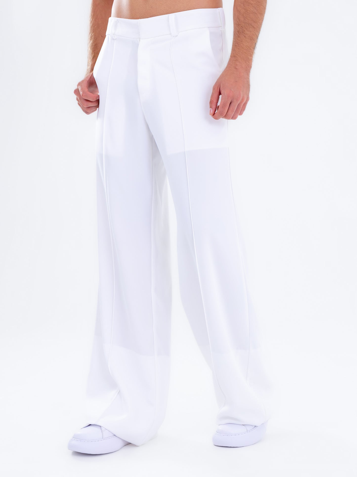Classic White Trousers