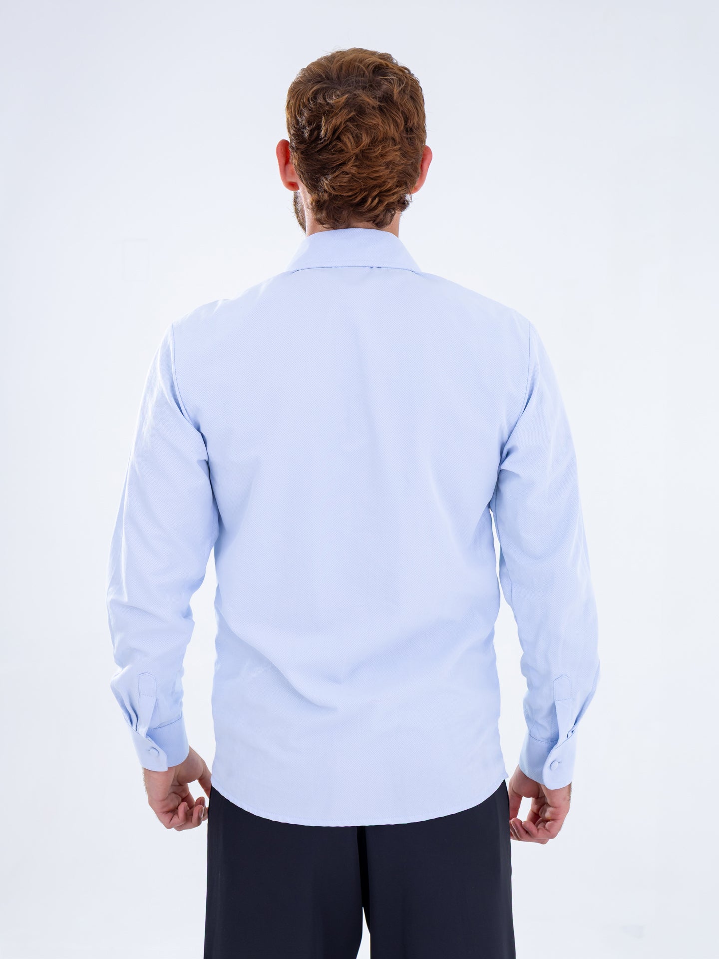 Camisa oversized azul claro