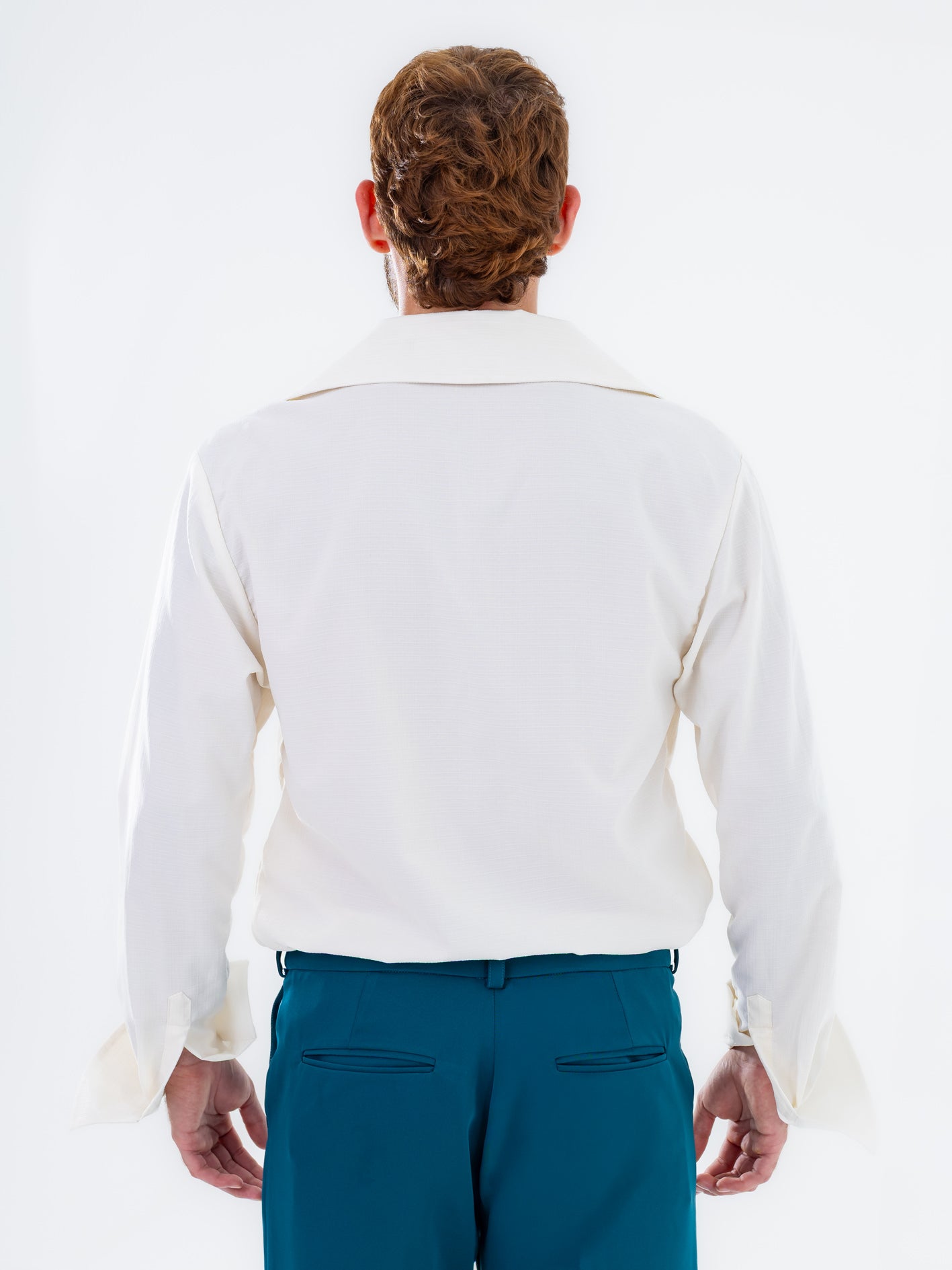 White W V-Neck Shirt