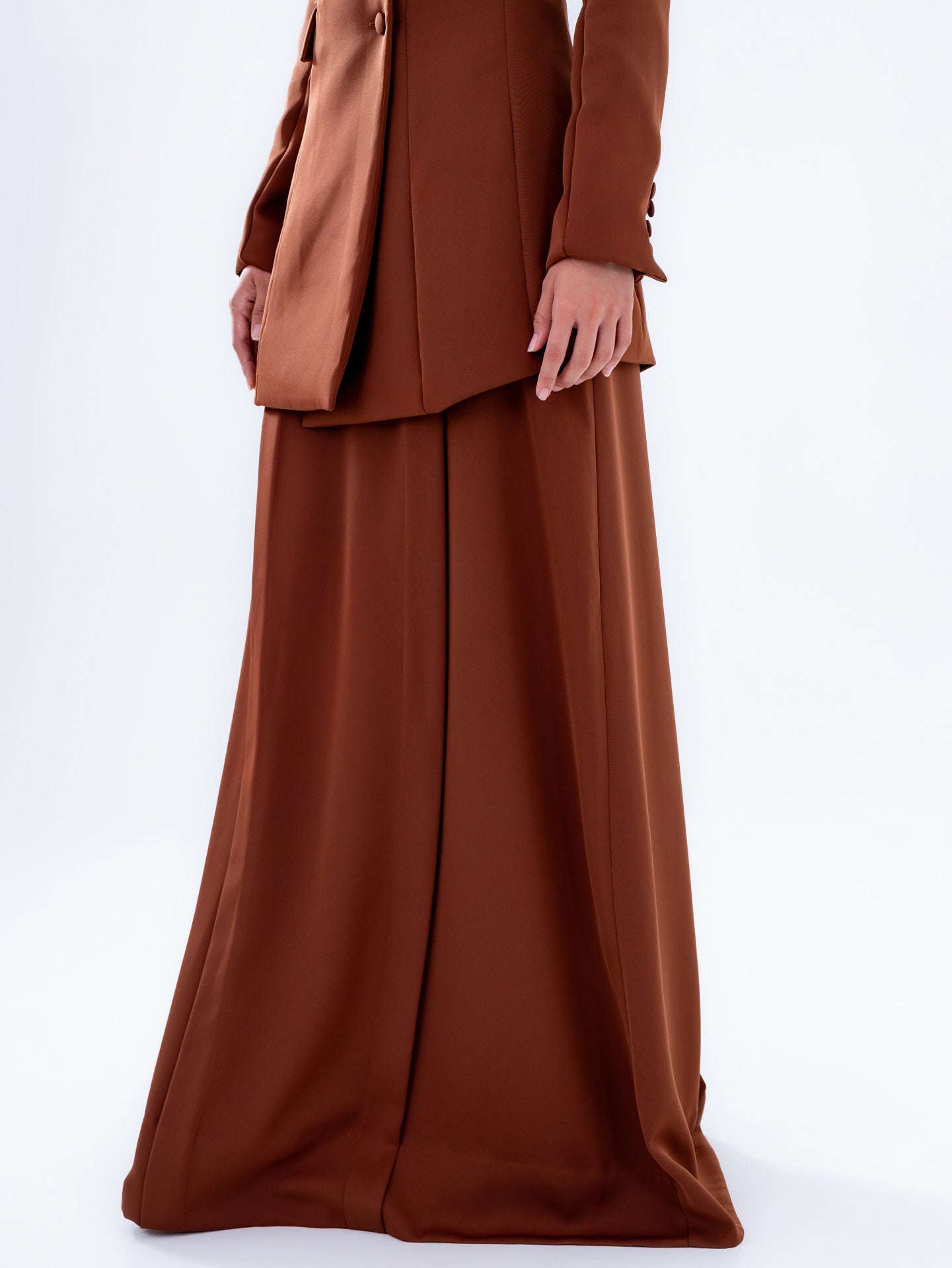 Deep Chocolate Cape Blazer