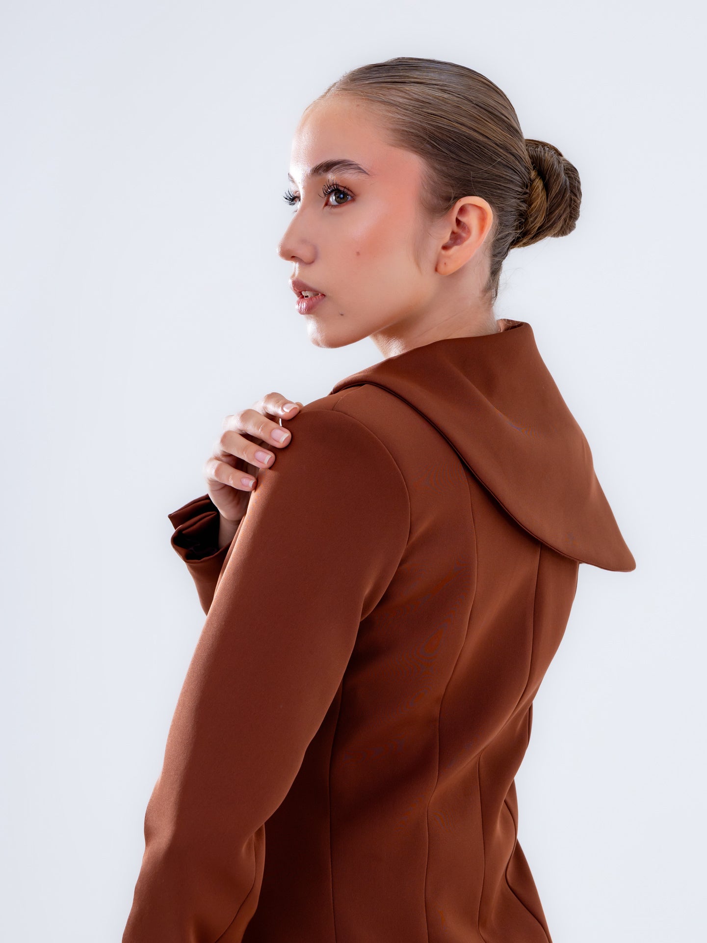 Deep Chocolate Cape Blazer