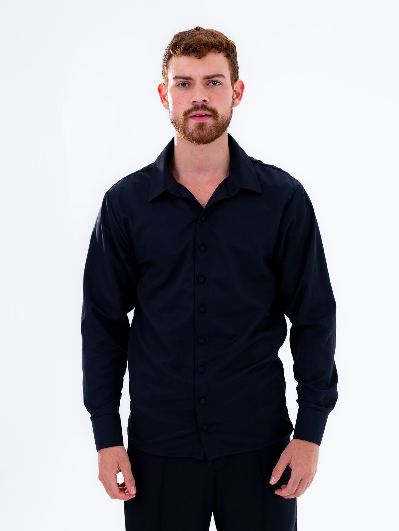 Camisa Negra Oversize Elegante