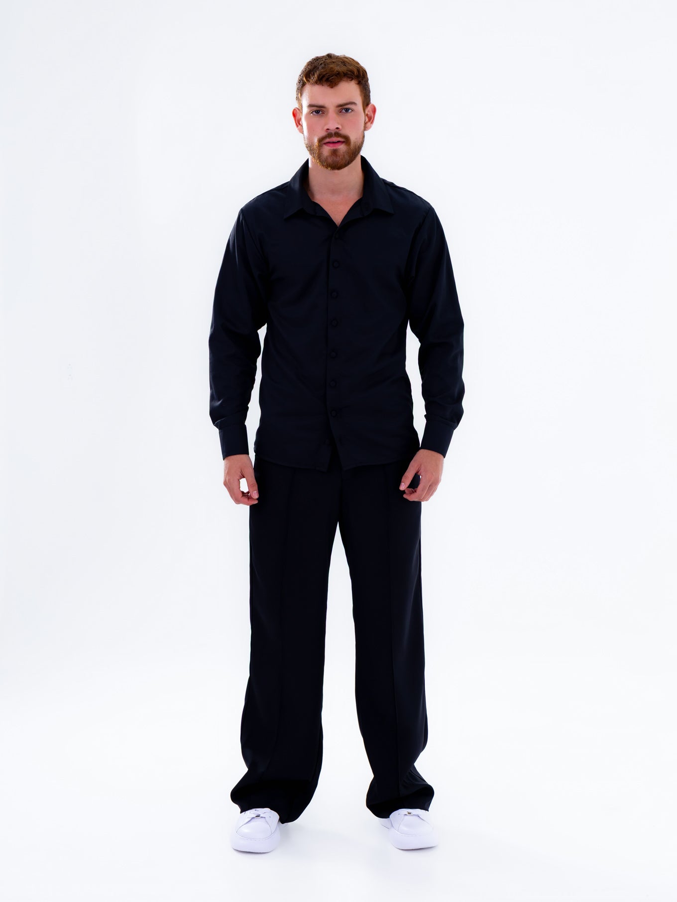 Camisa Negra Oversize Elegante