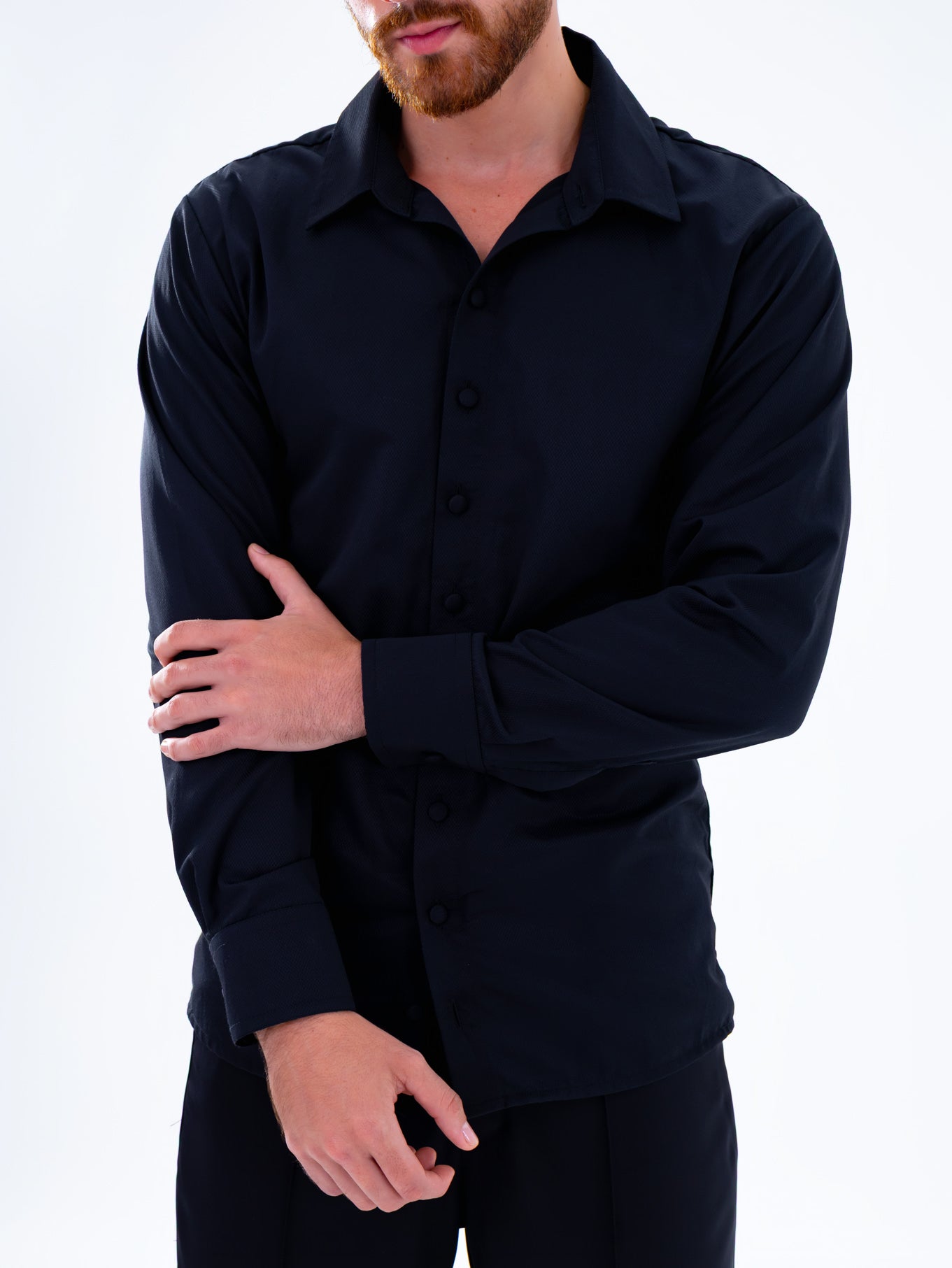 Camisa Negra Oversize Elegante