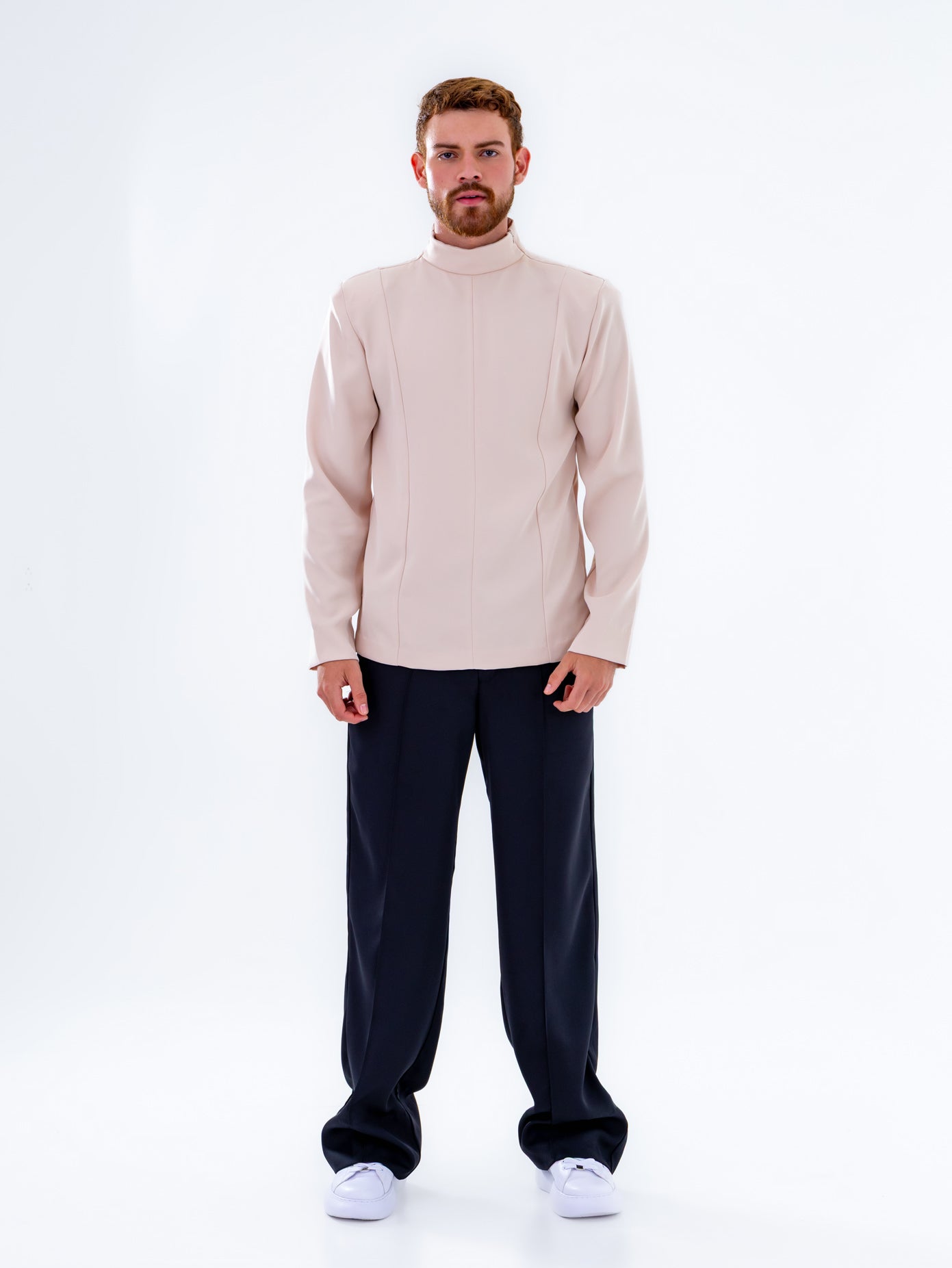 Futuristic Beige Shirt