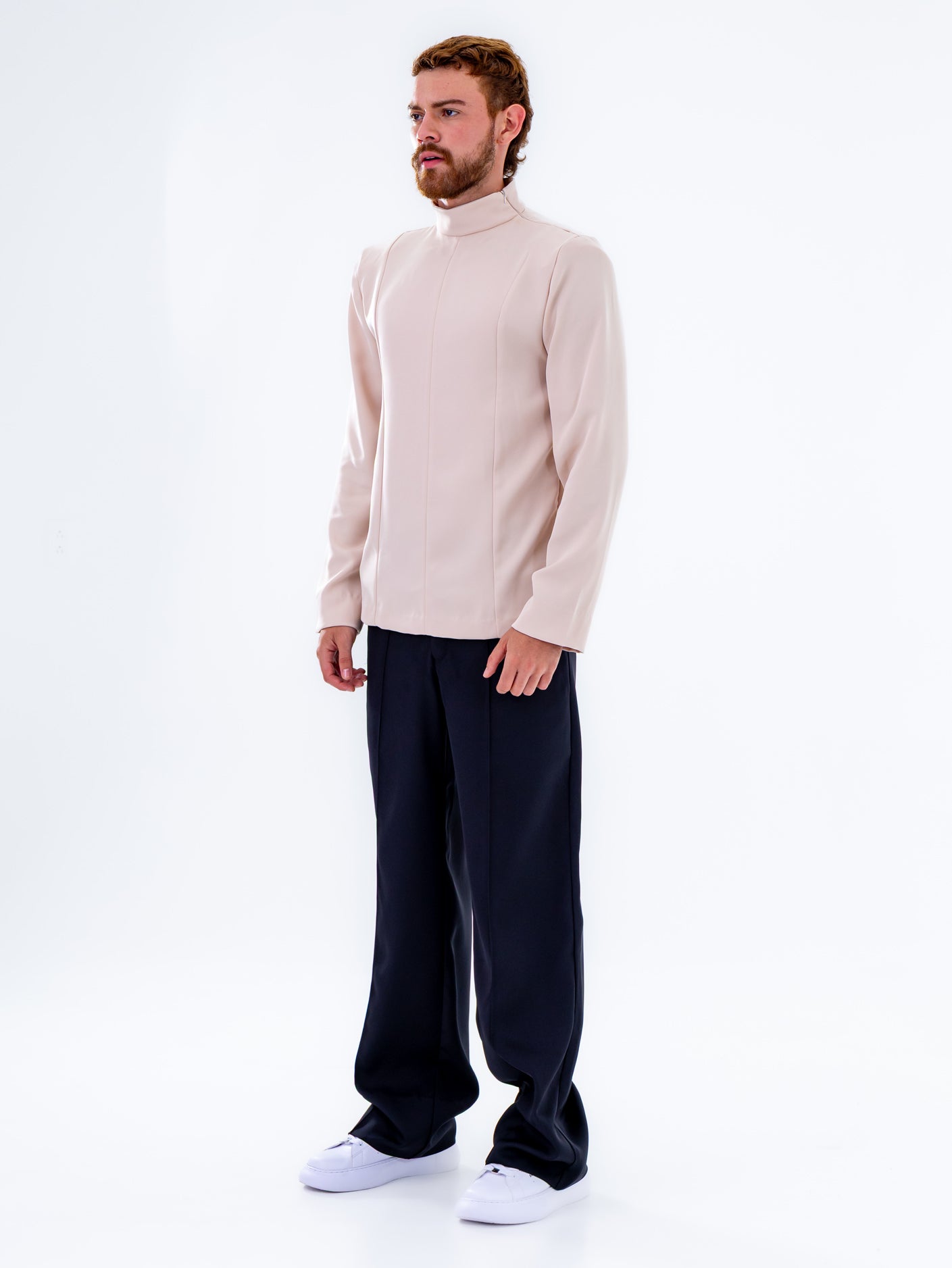 Futuristic Beige Shirt