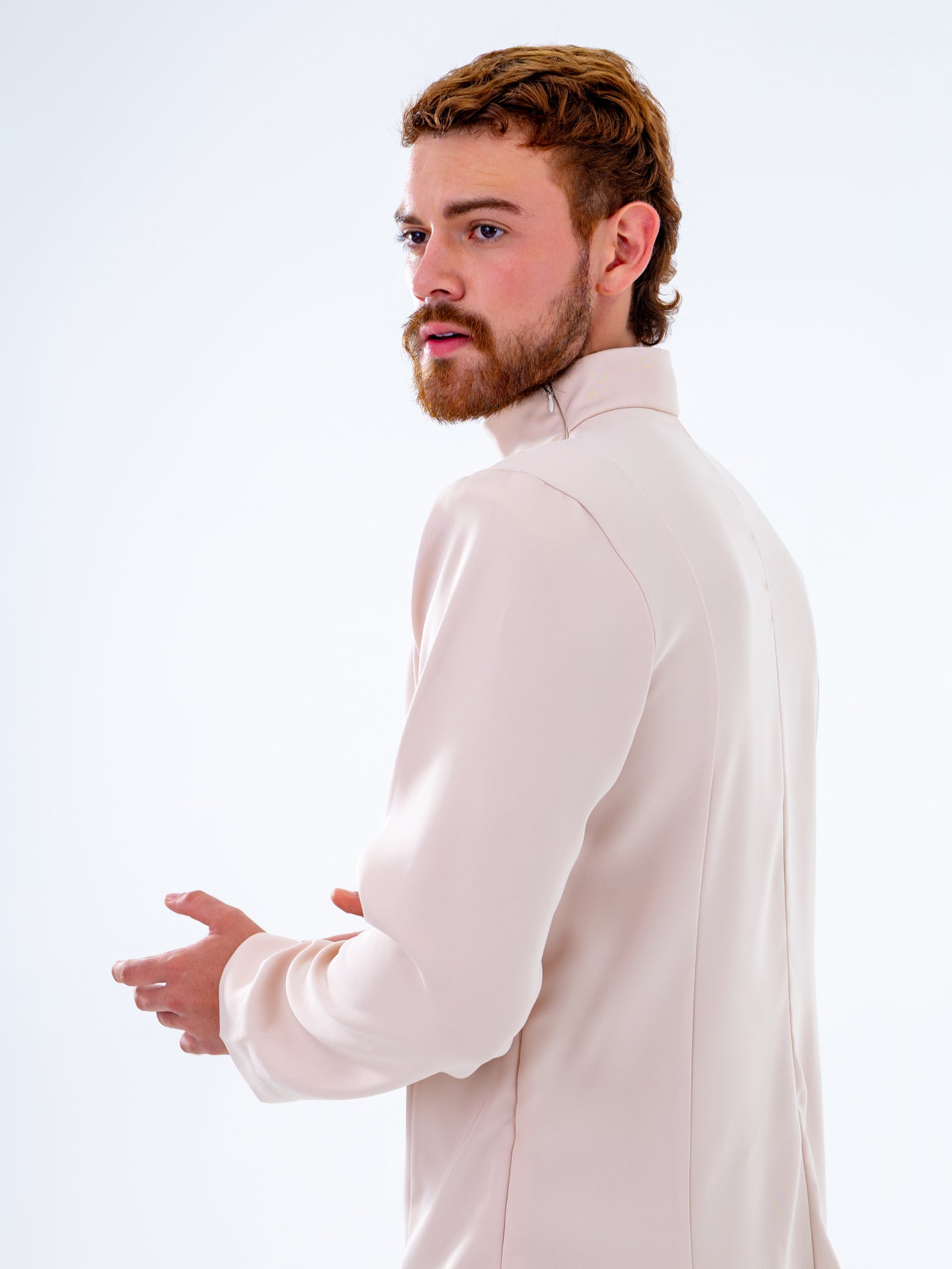 Futuristic Beige Shirt
