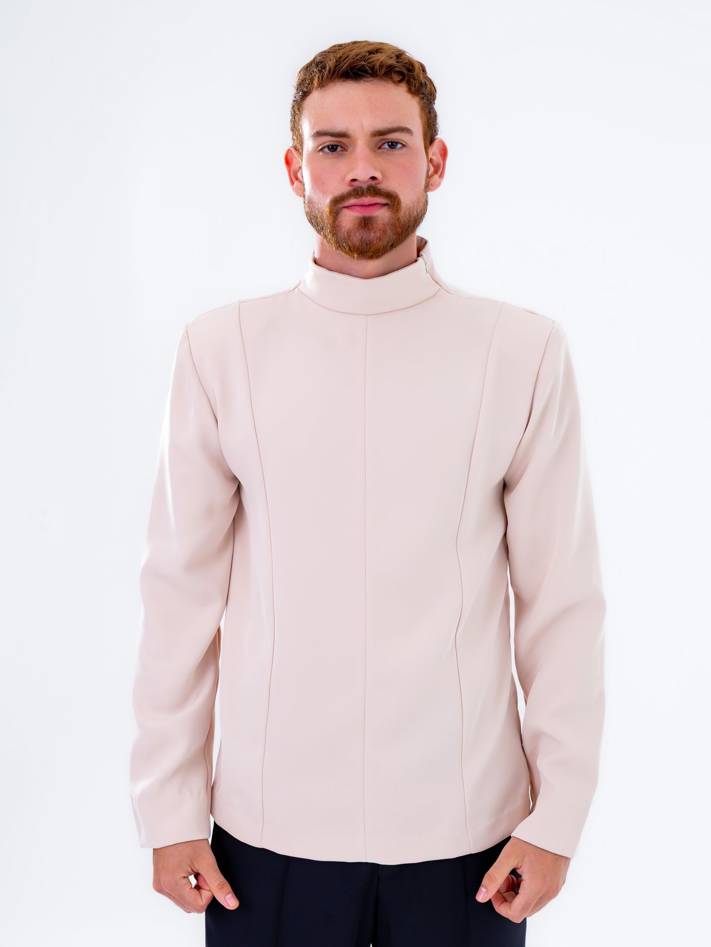 Futuristic Beige Shirt
