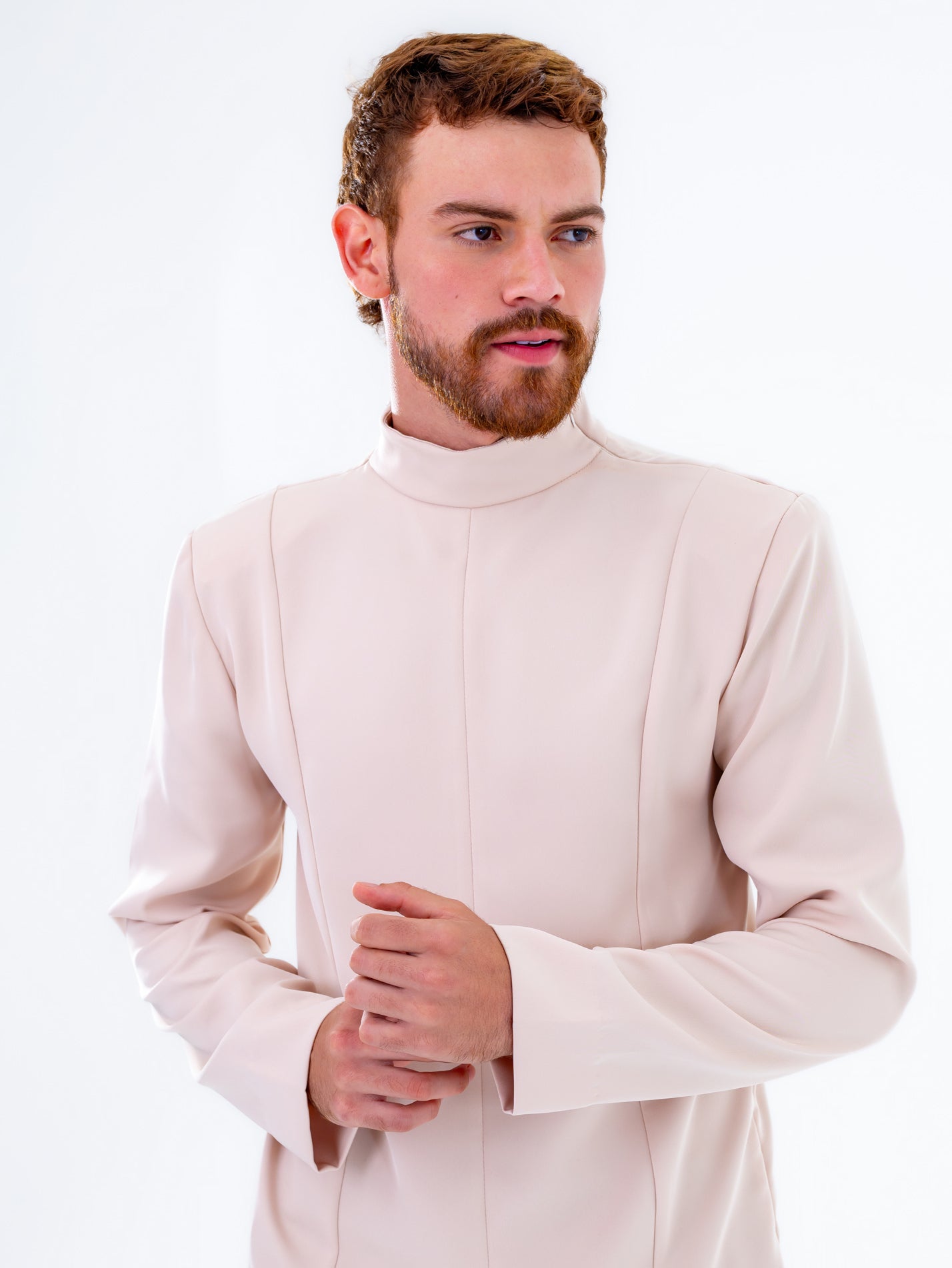 Futuristic Beige Shirt