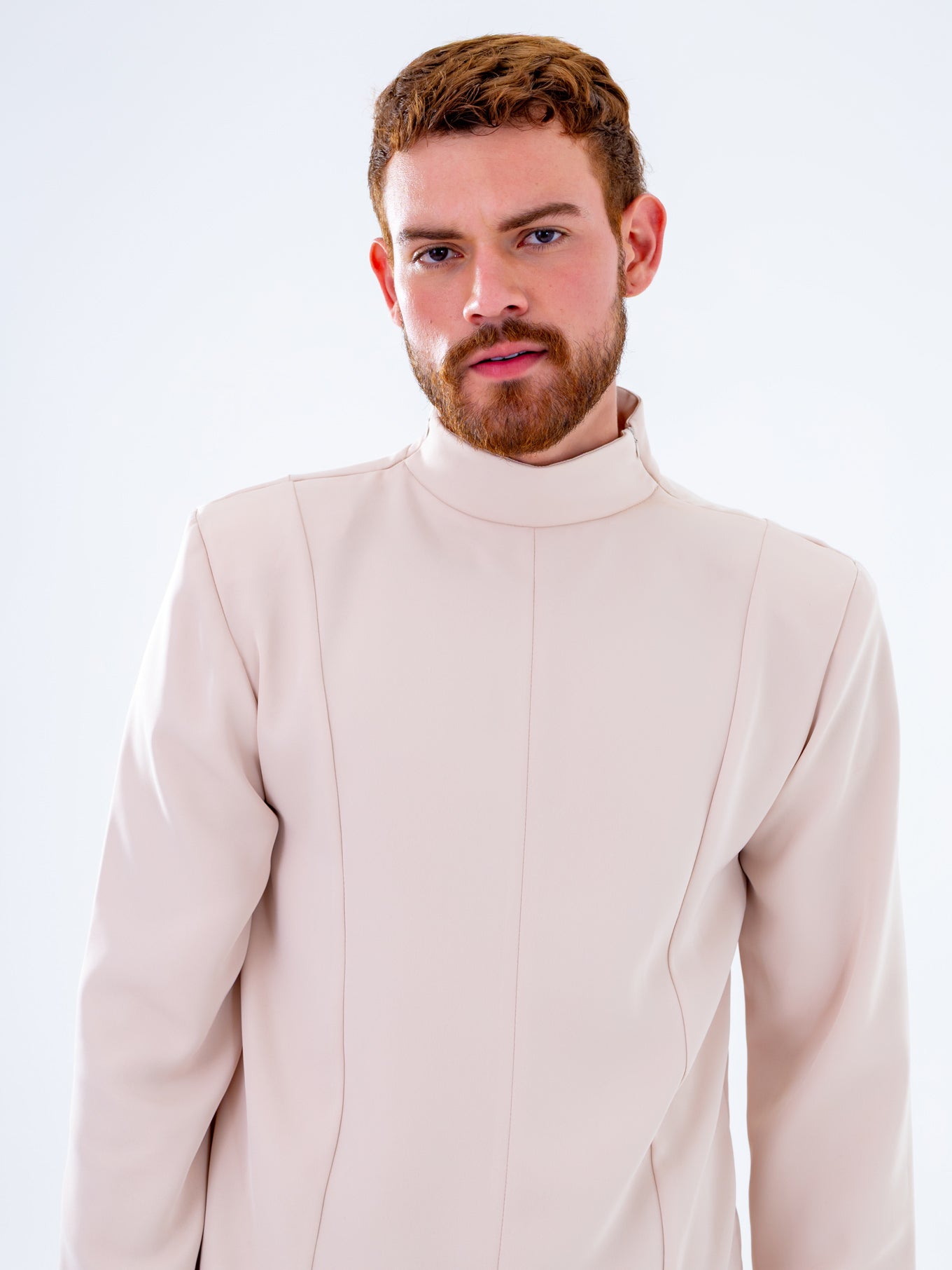 Futuristic Beige Shirt