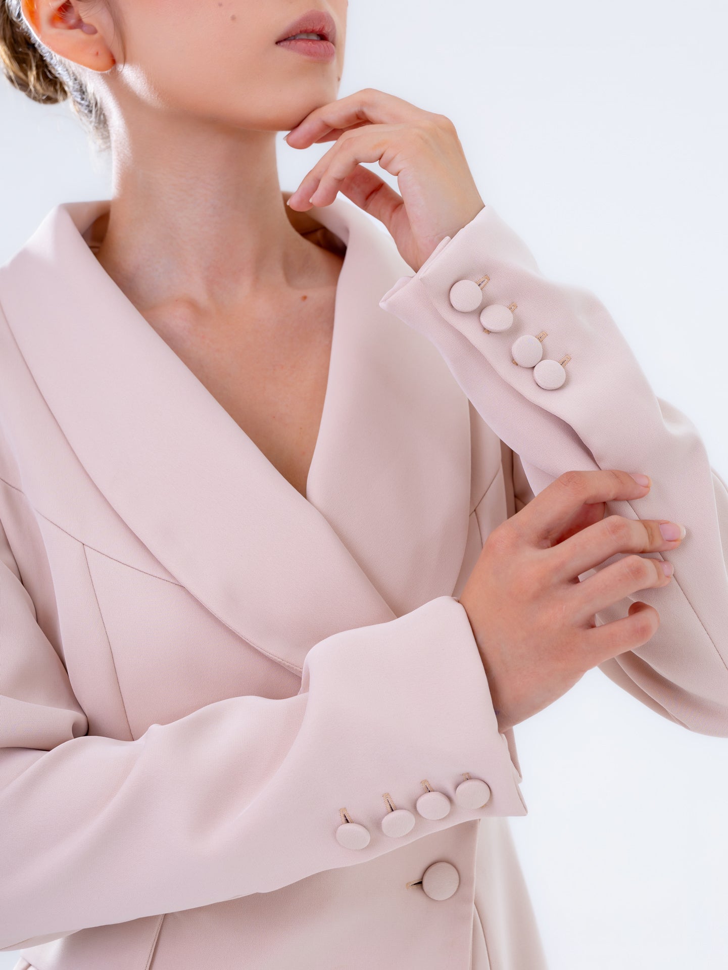 Ivory Rose Short Blazer Dress