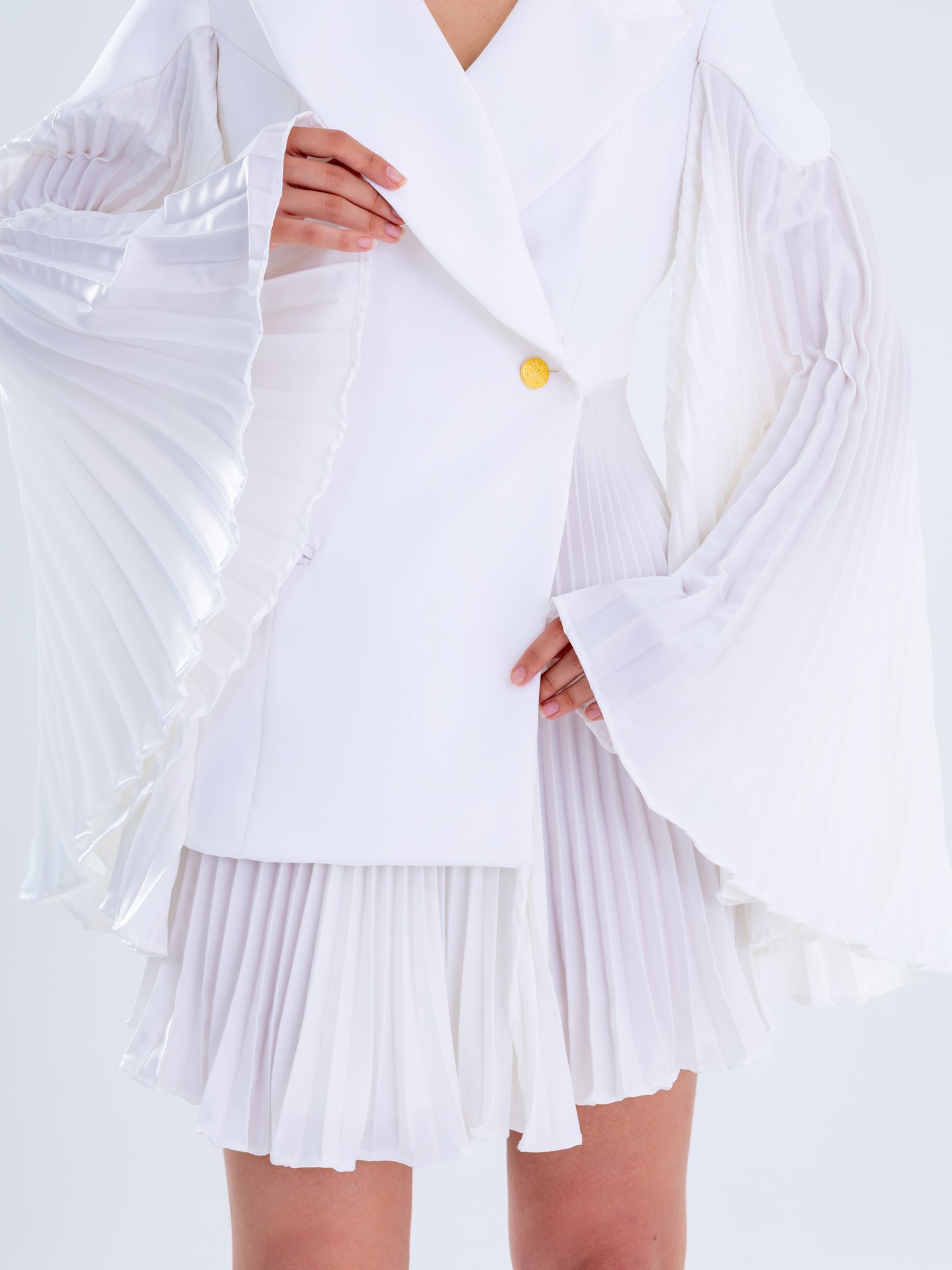 White Hybrid Blazer