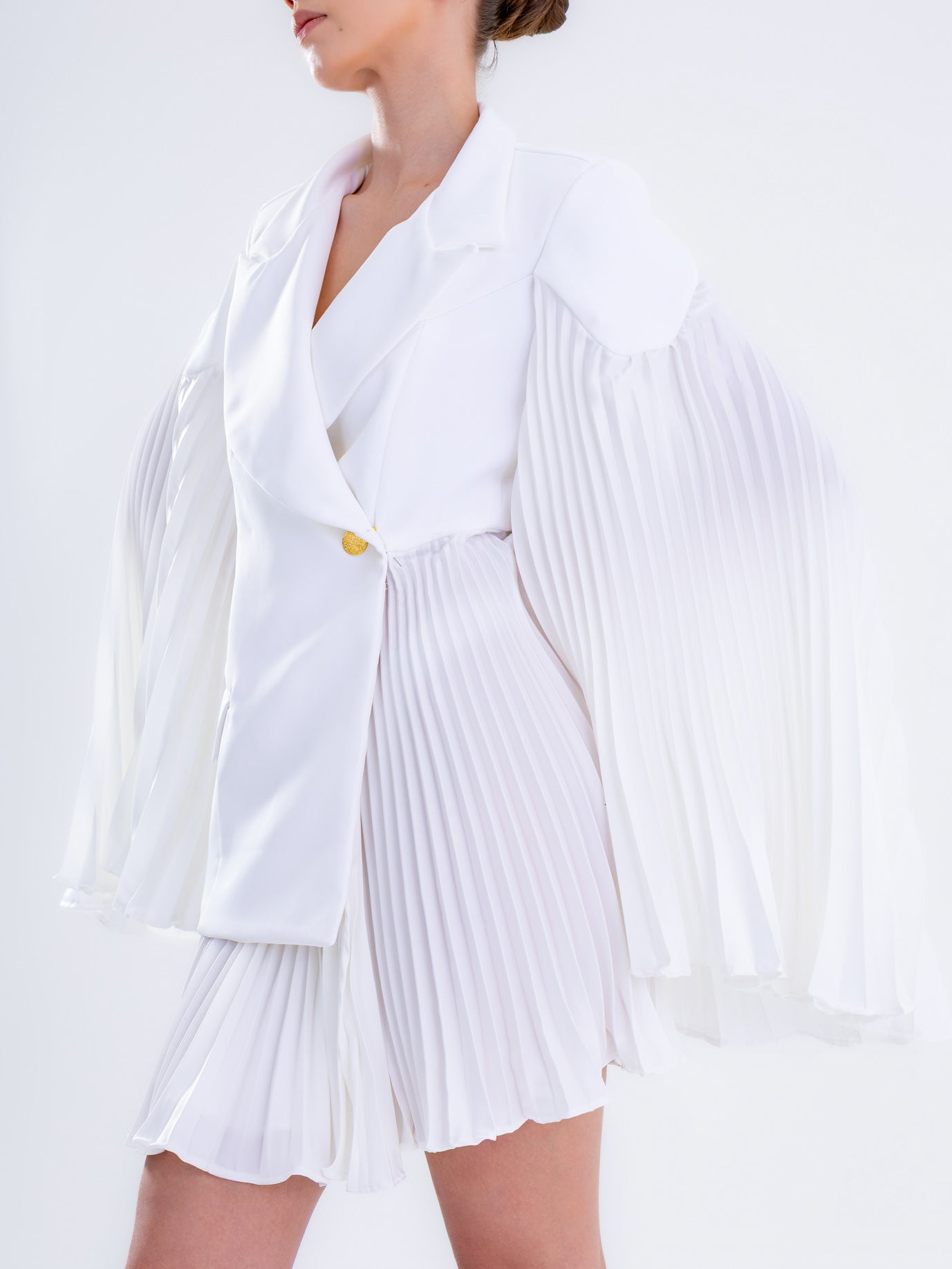 White Hybrid Blazer