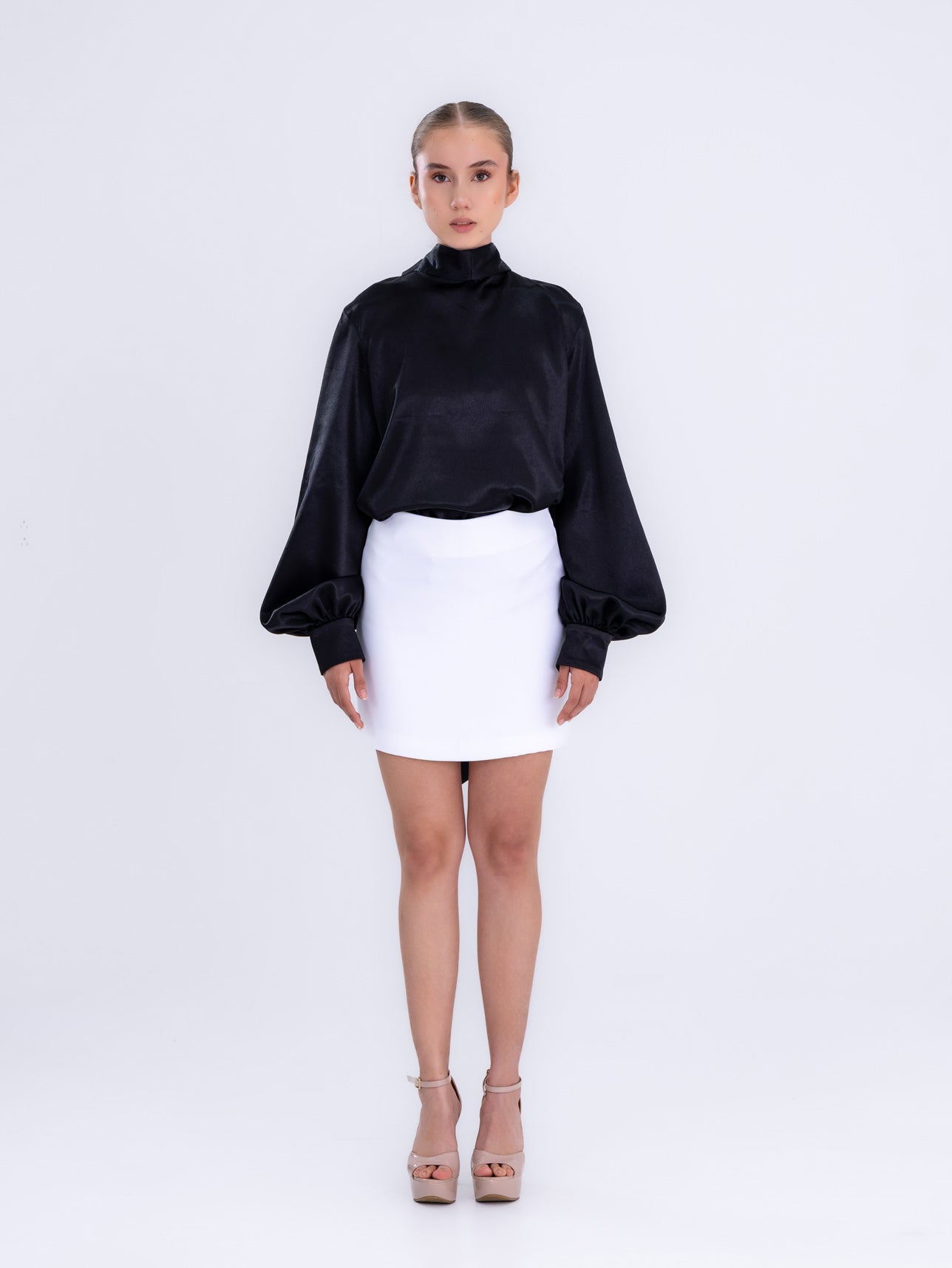 Midnight Bow Blouse