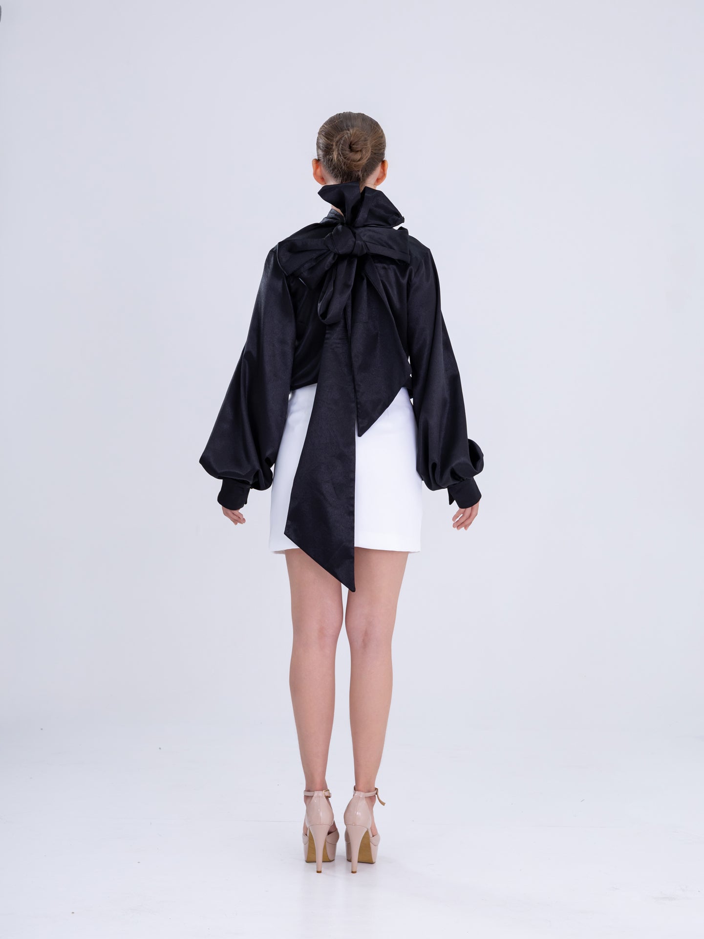 Midnight Bow Blouse