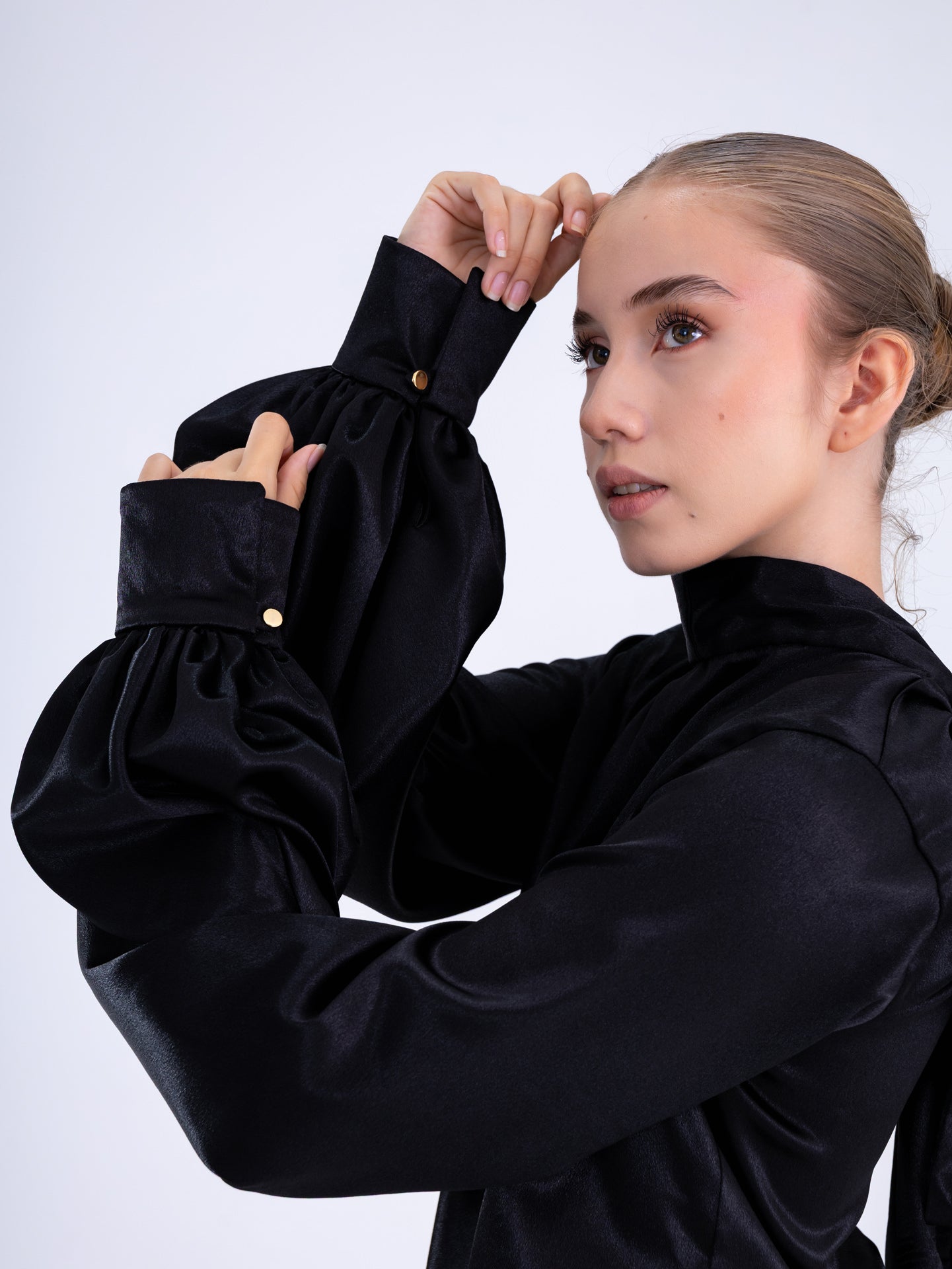 Midnight Bow Blouse
