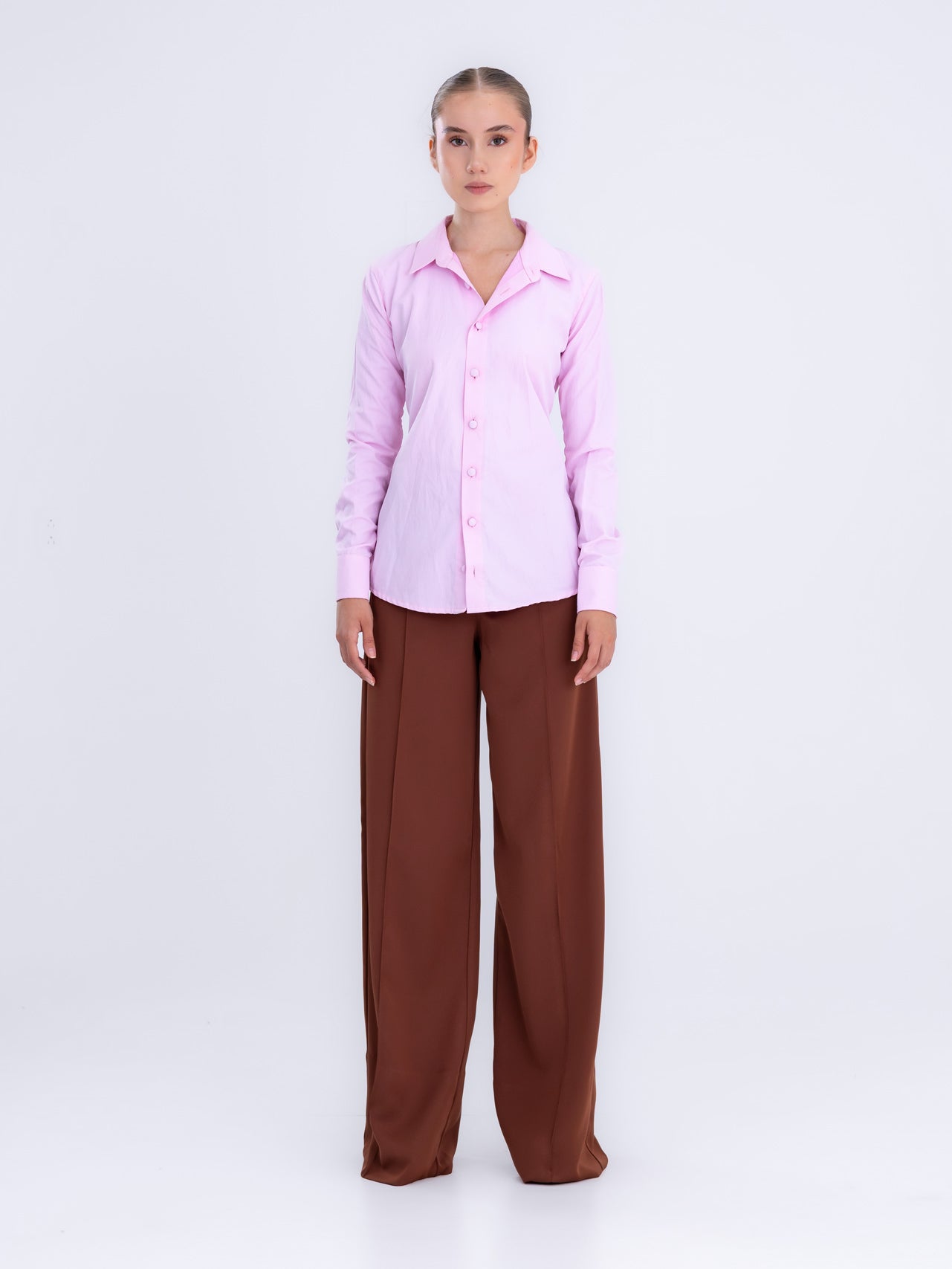 Light Pink Classic Collar Poplin Shirt