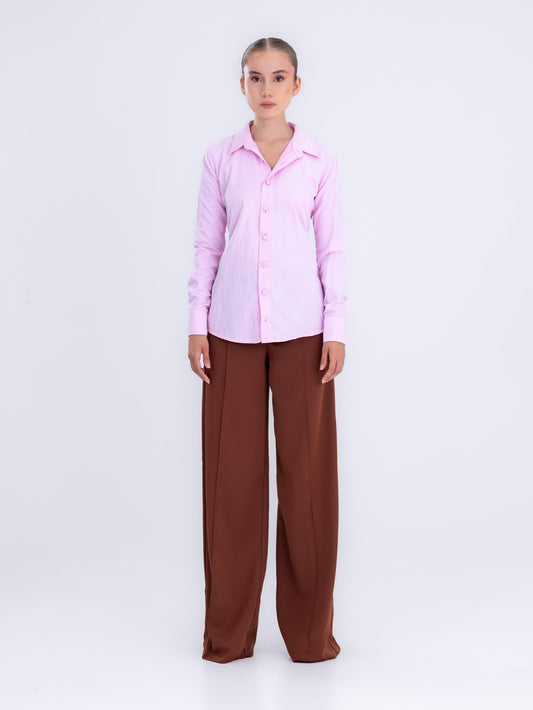 Light Pink Classic Collar Poplin Shirt