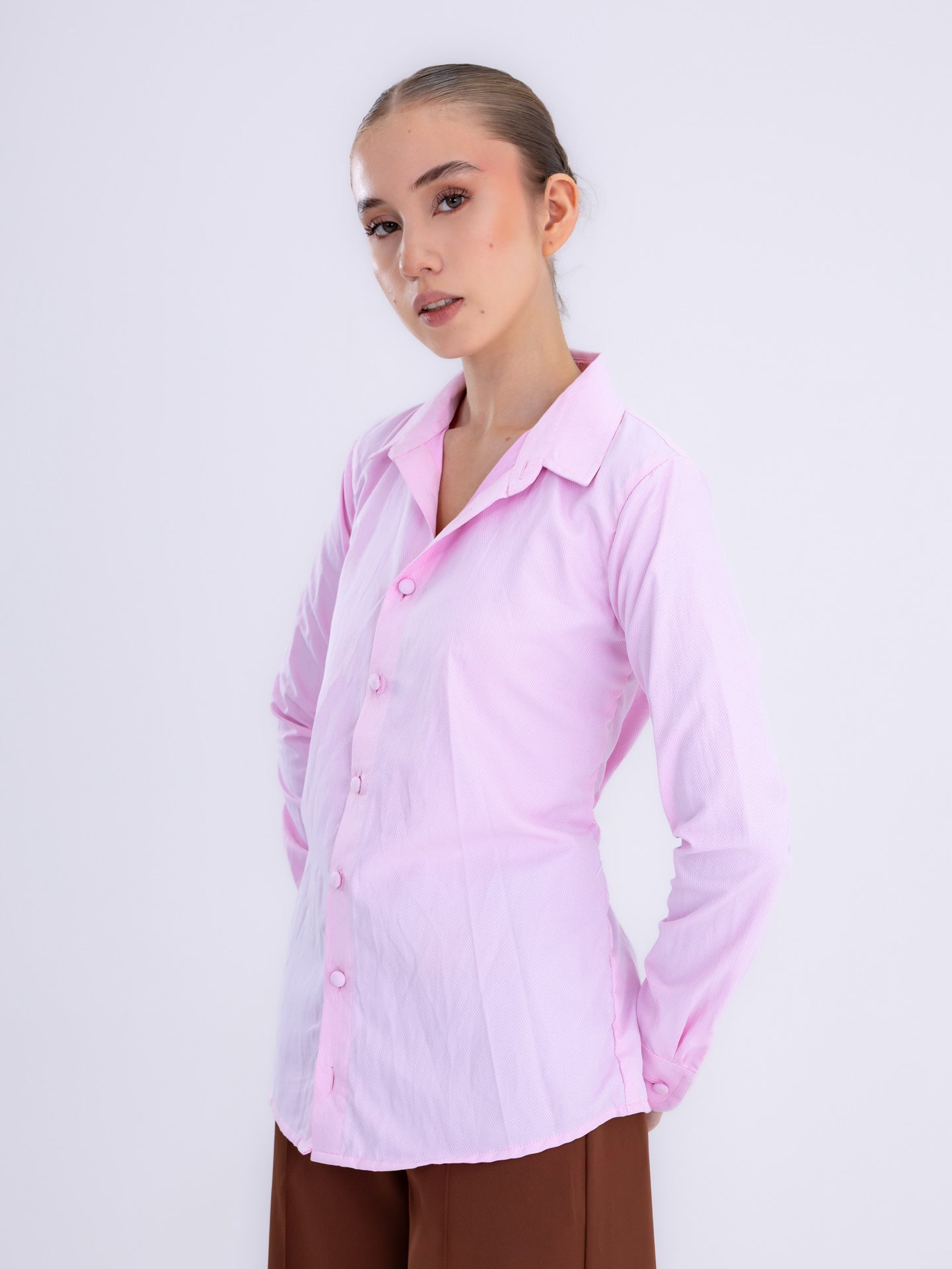 Light Pink Classic Collar Poplin Shirt