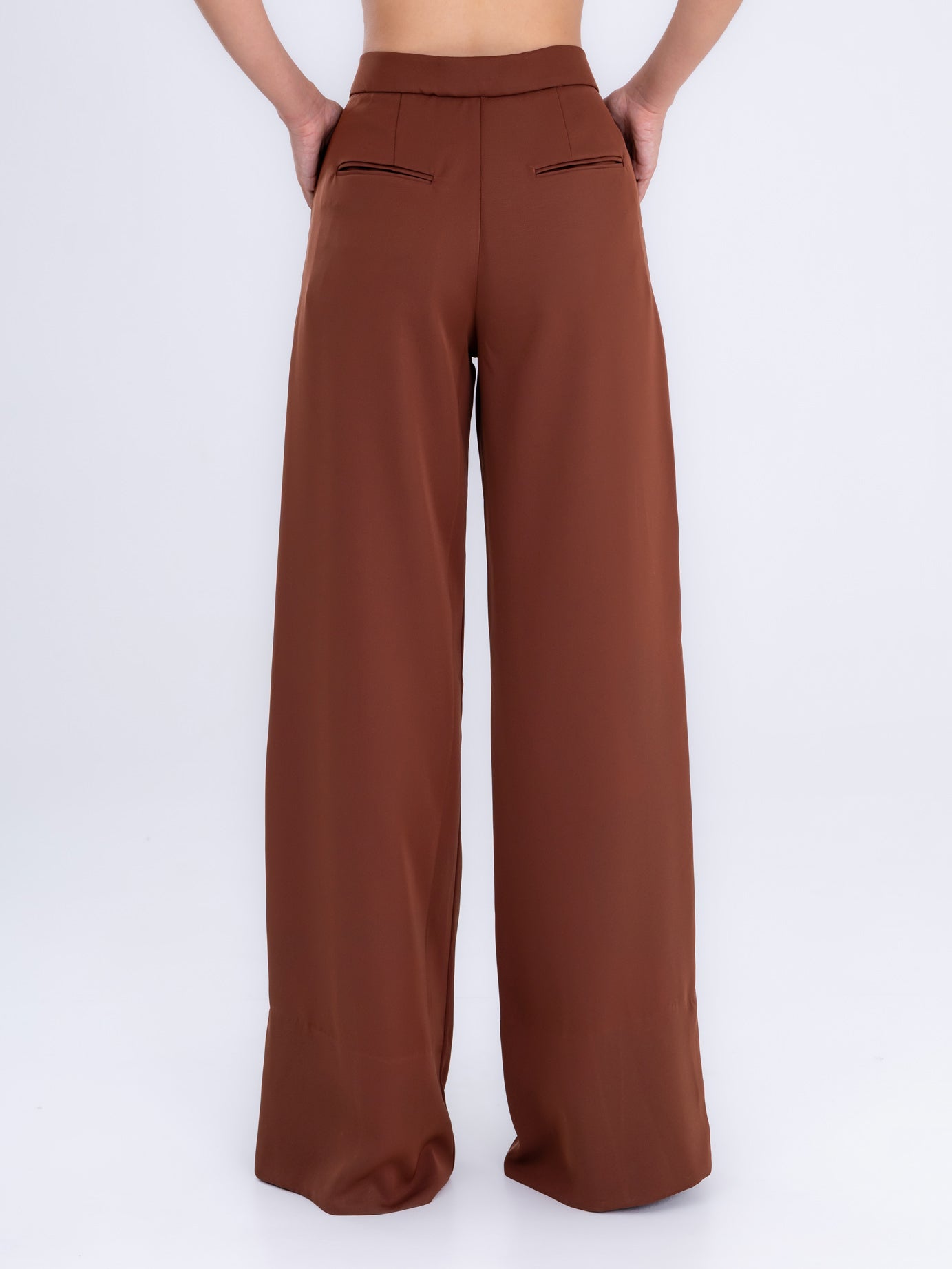 Pantalones Anchos Marrones Chocolate