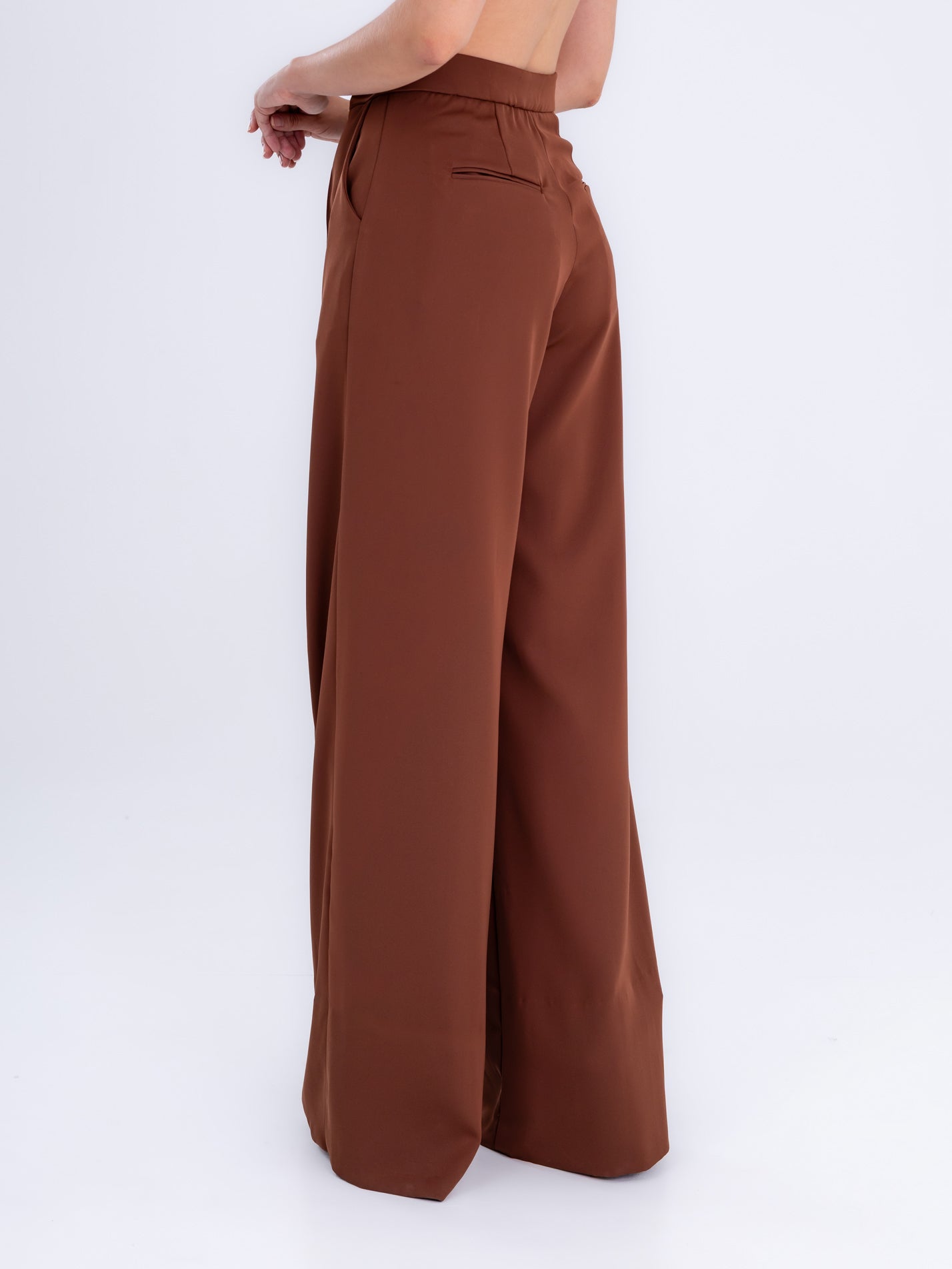 Pantalones Anchos Marrones Chocolate