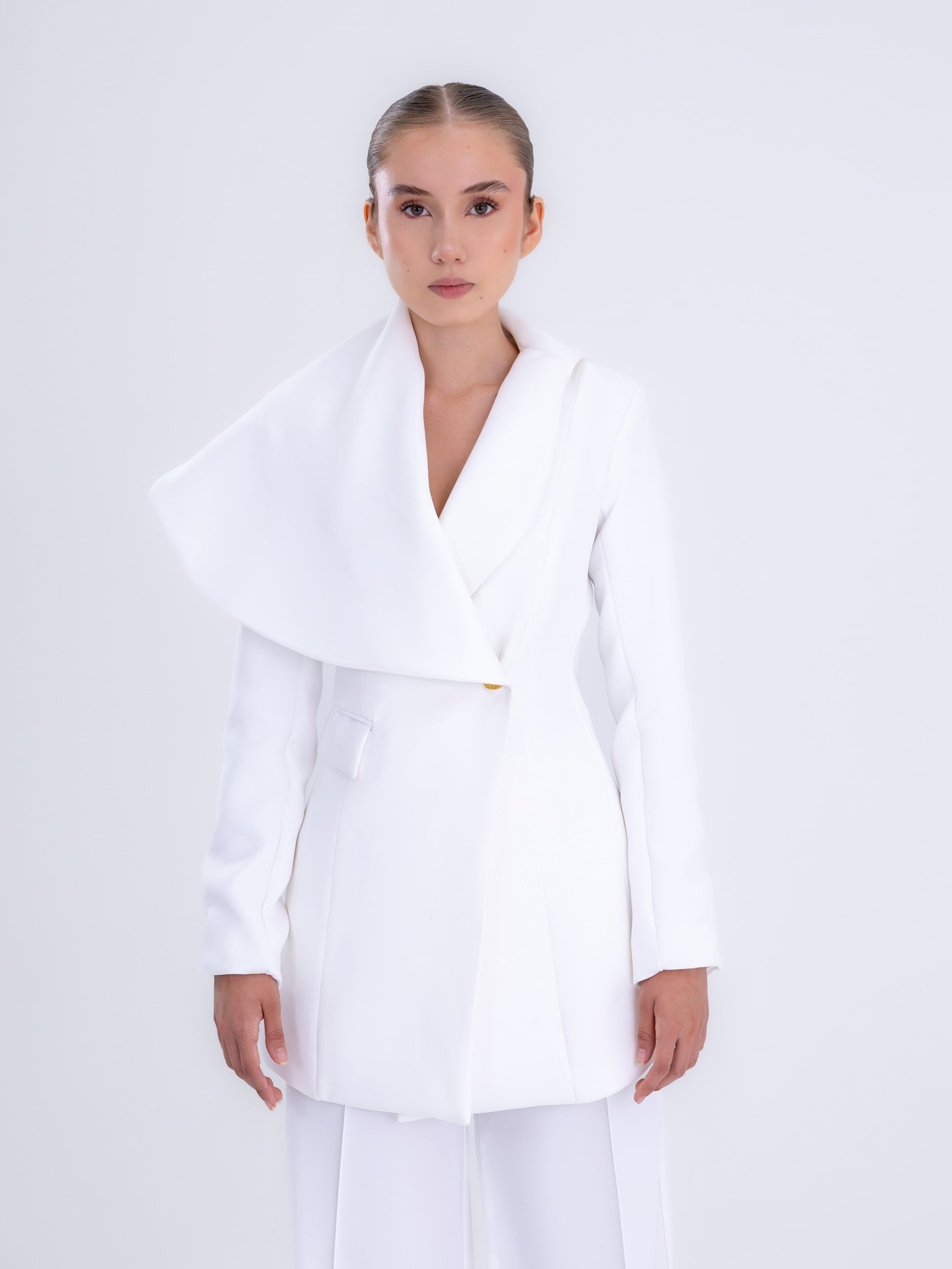 Snow White Cape Blazer