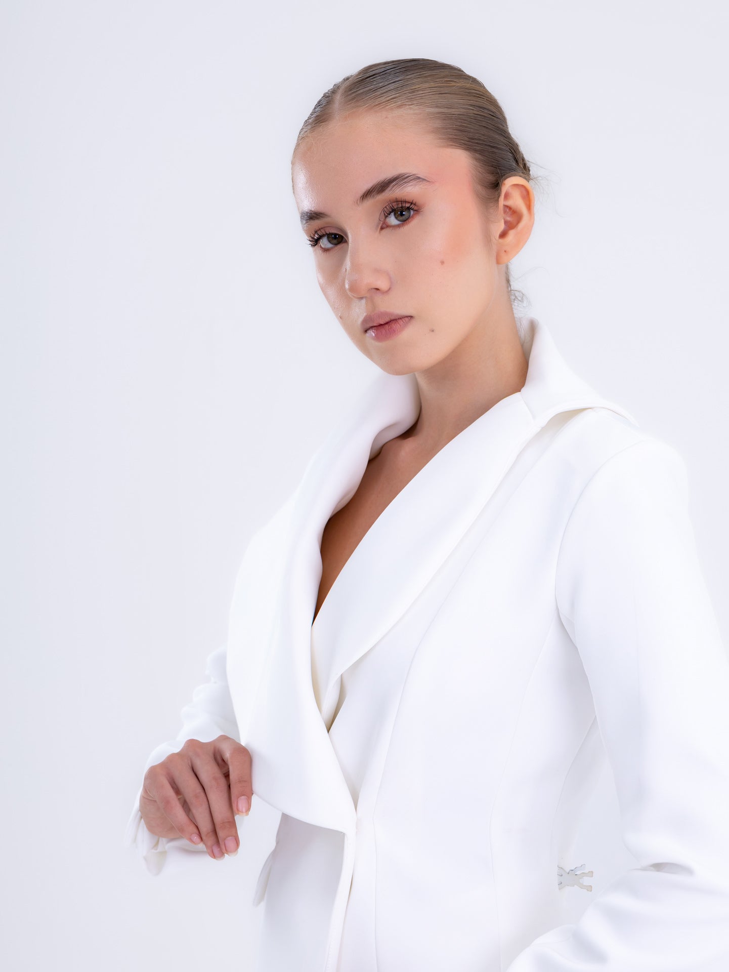 Snow White Cape Blazer