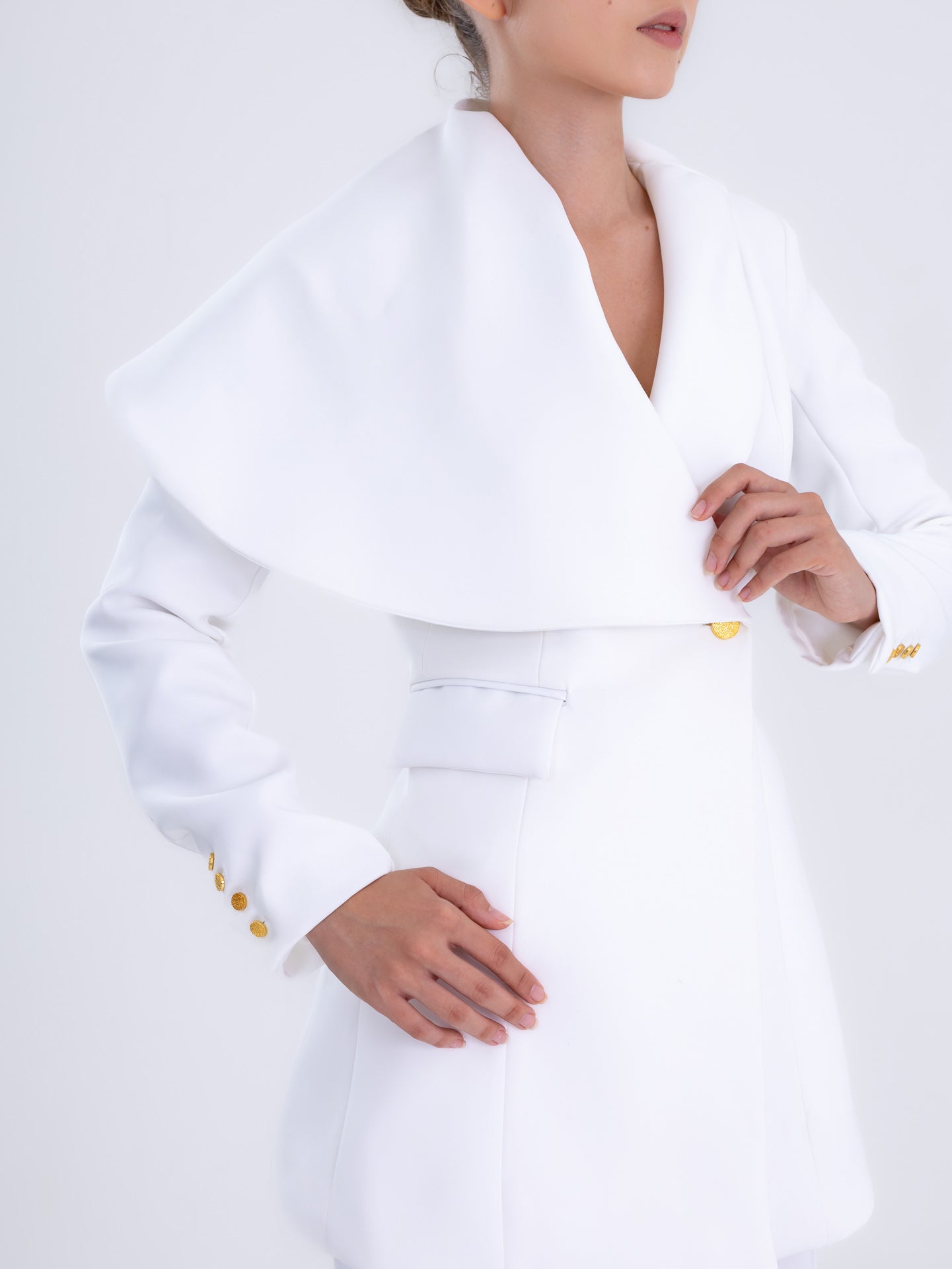 Snow White Cape Blazer