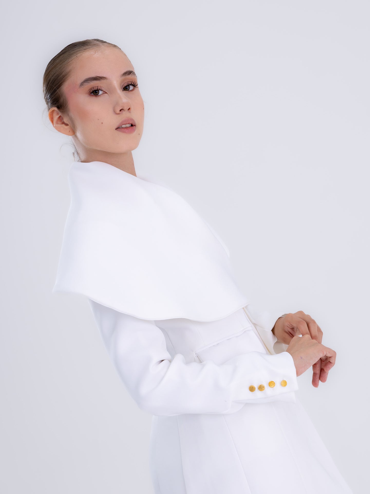 Snow White Cape Blazer