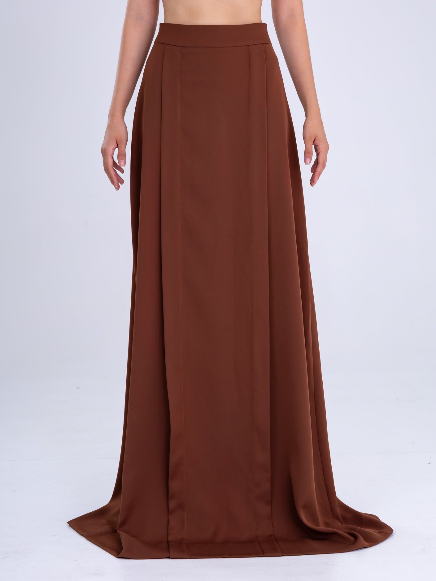 Chocolate Brown Maxi Skirt