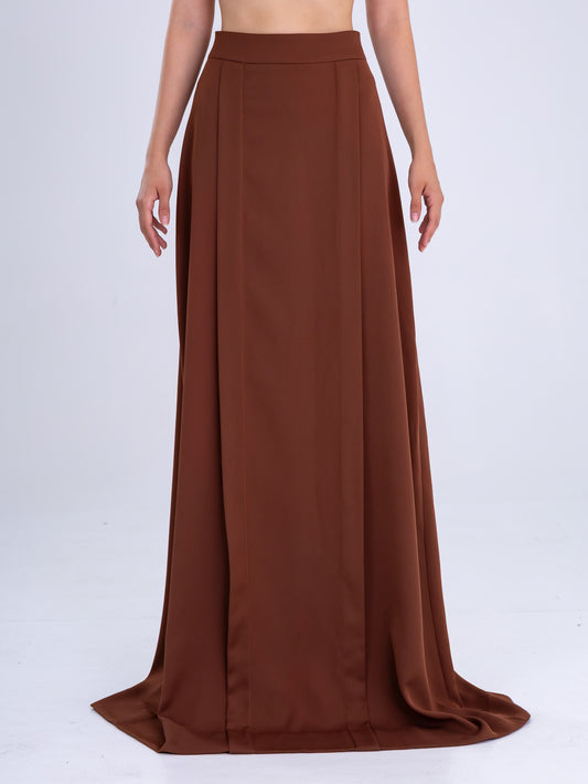 Chocolate Brown Maxi Skirt