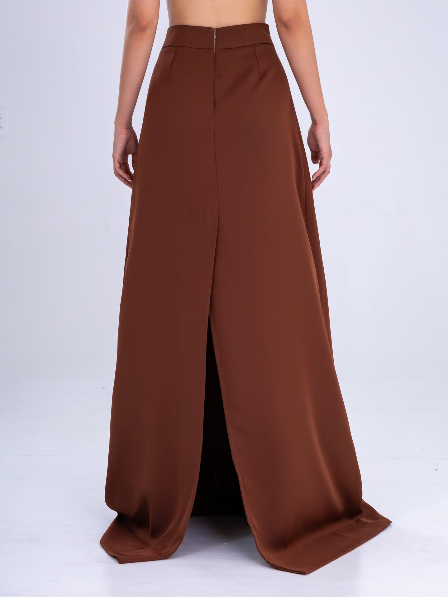 Chocolate Brown Maxi Skirt