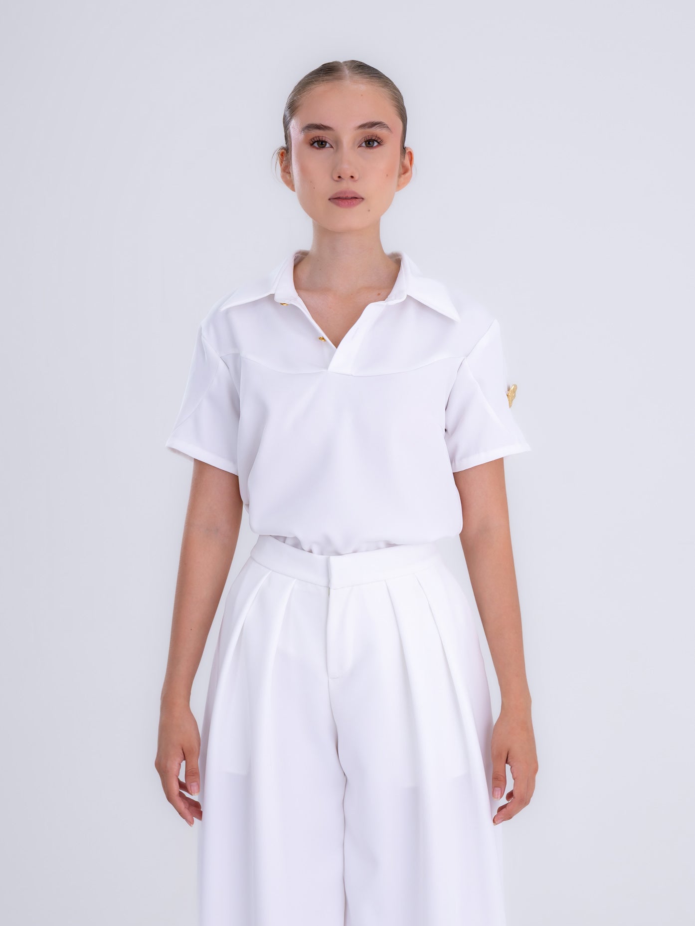 Snow White Tailored Blouse