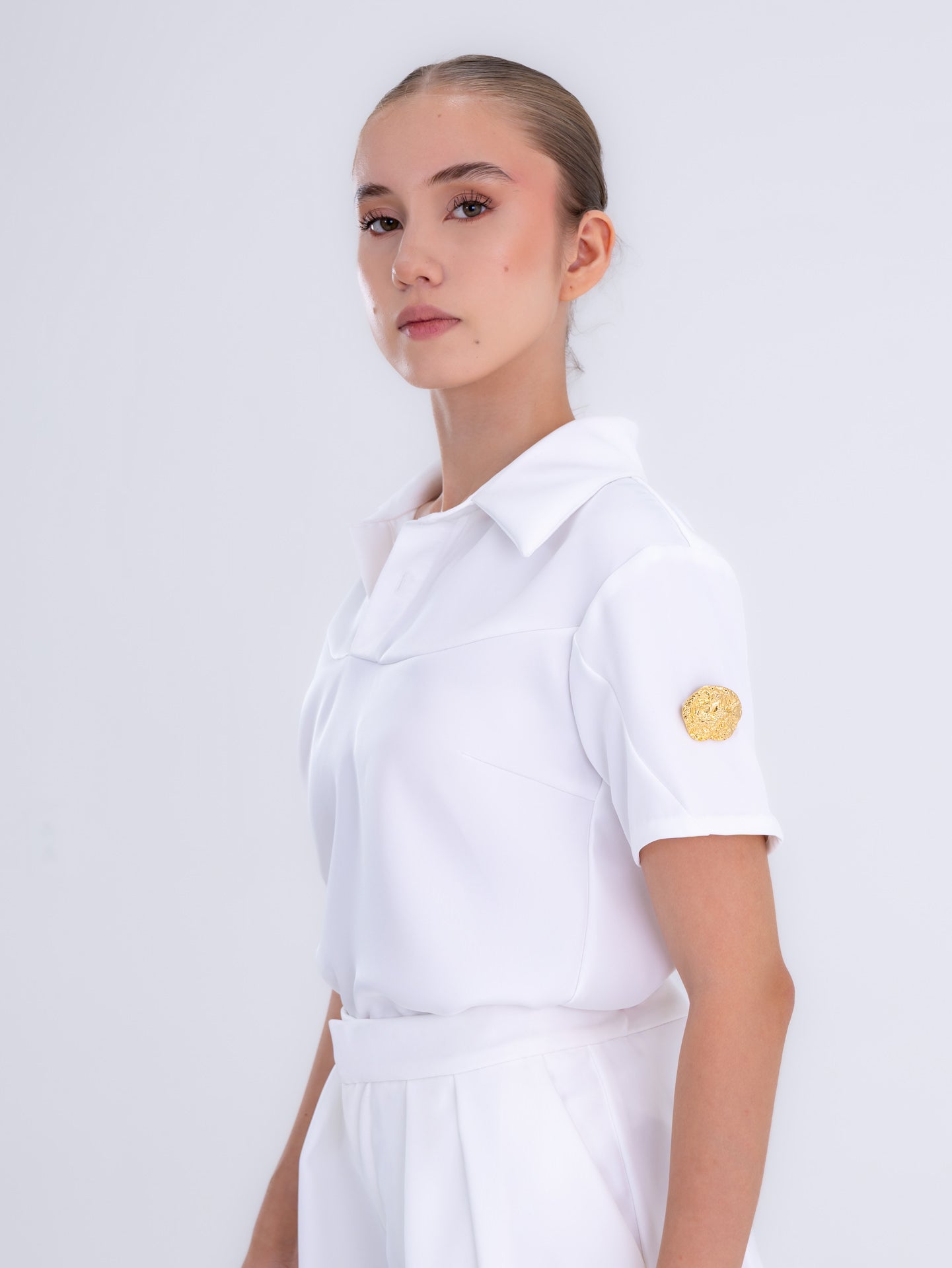 Snow White Tailored Blouse