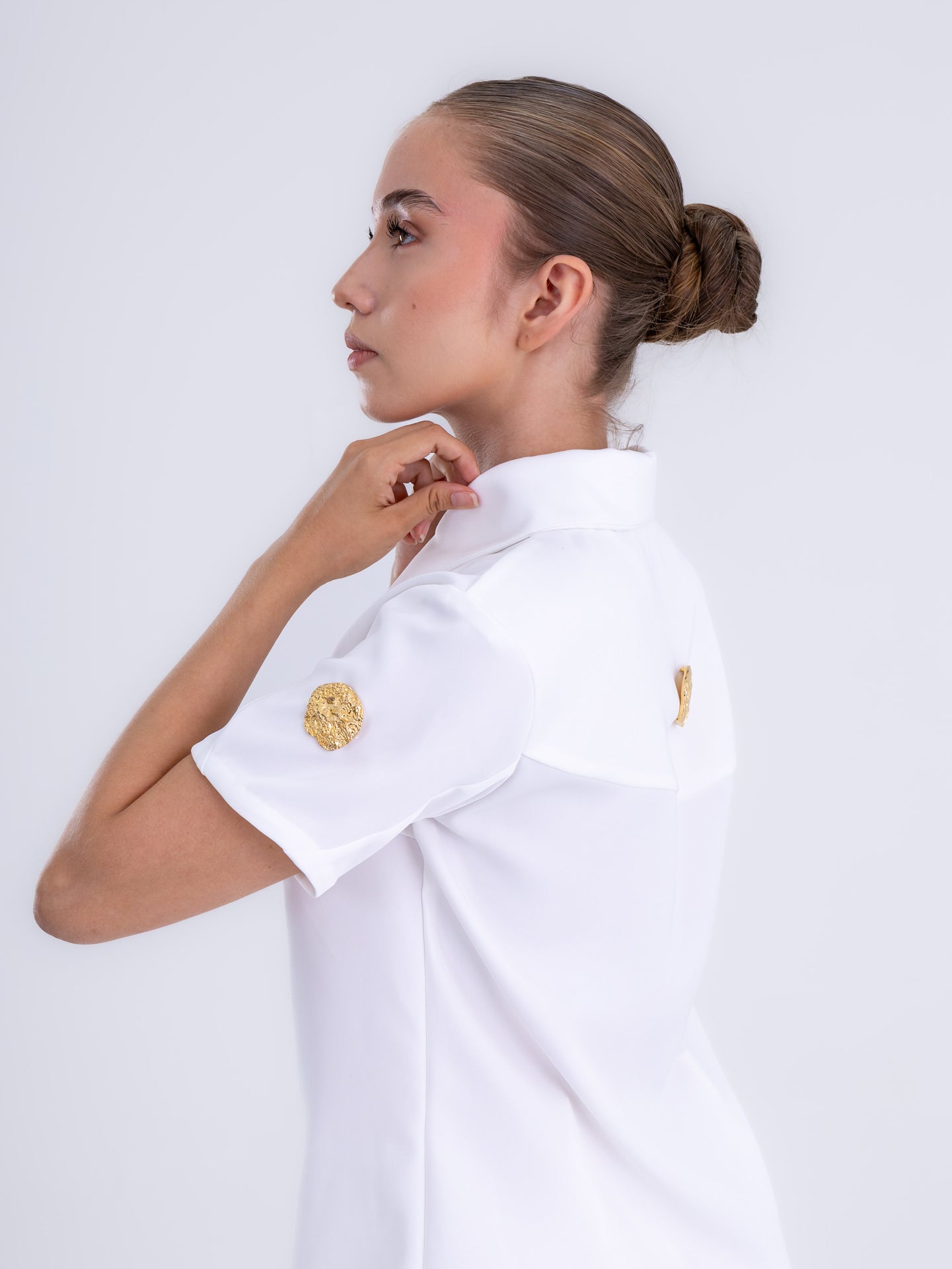 Snow White Tailored Blouse