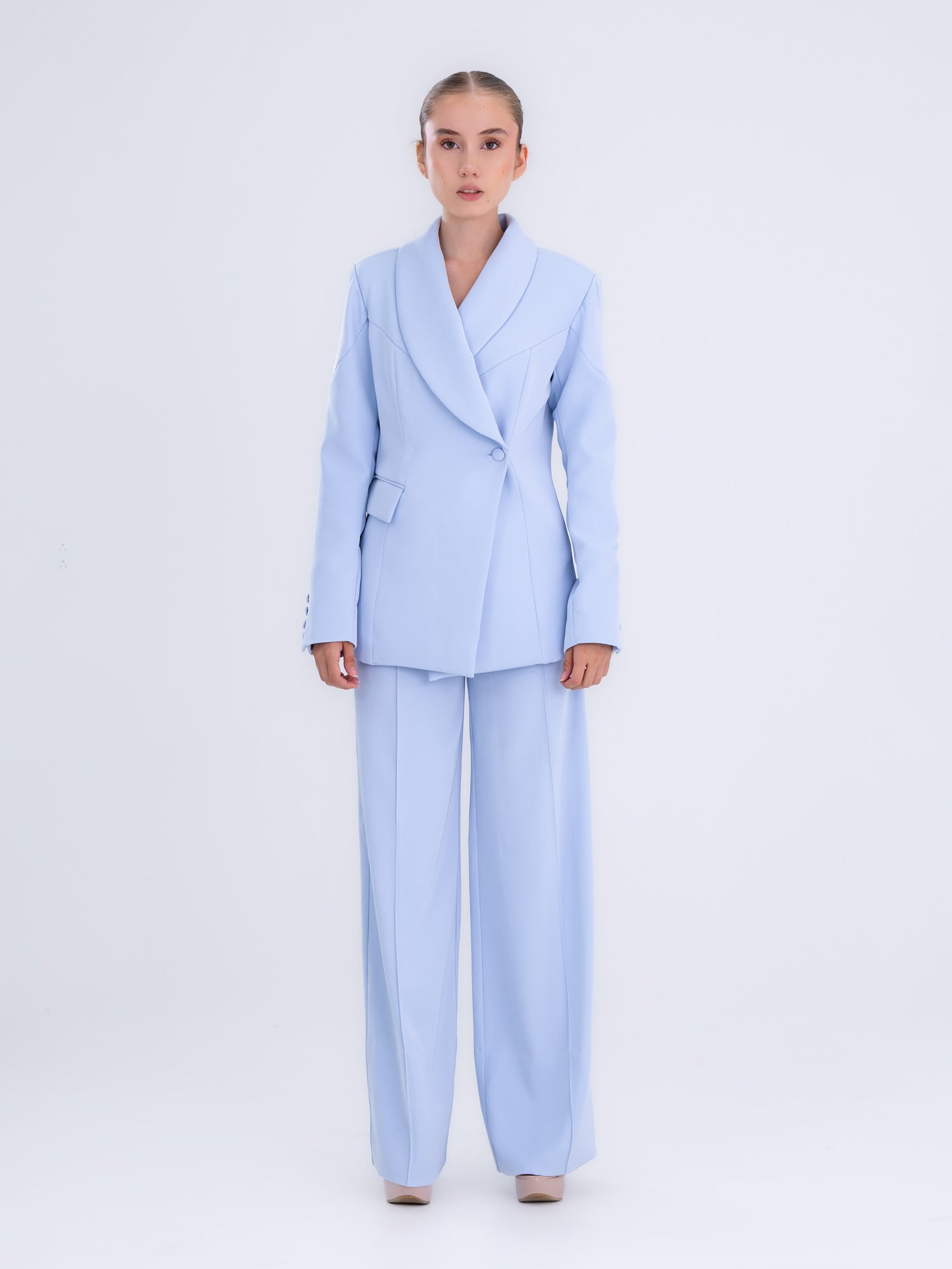 Sky Blue Tailored Blazer