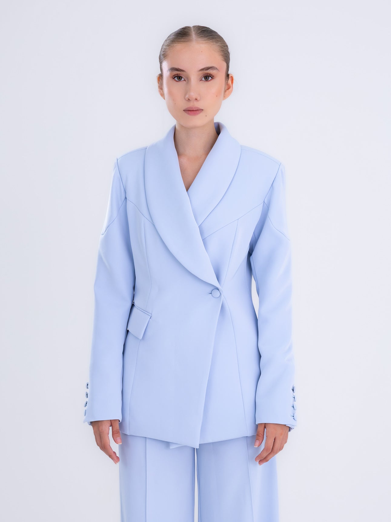 Sky Blue Tailored Blazer
