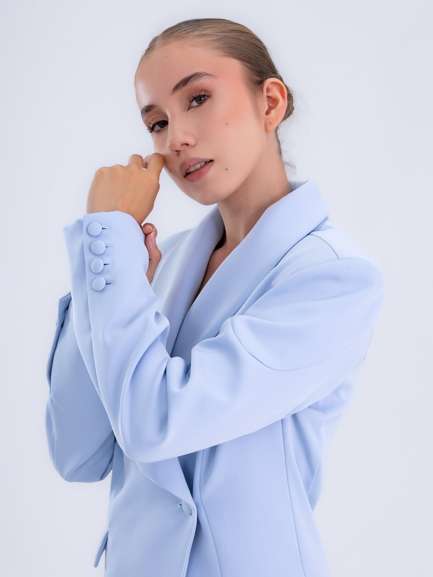 Sky Blue Tailored Blazer