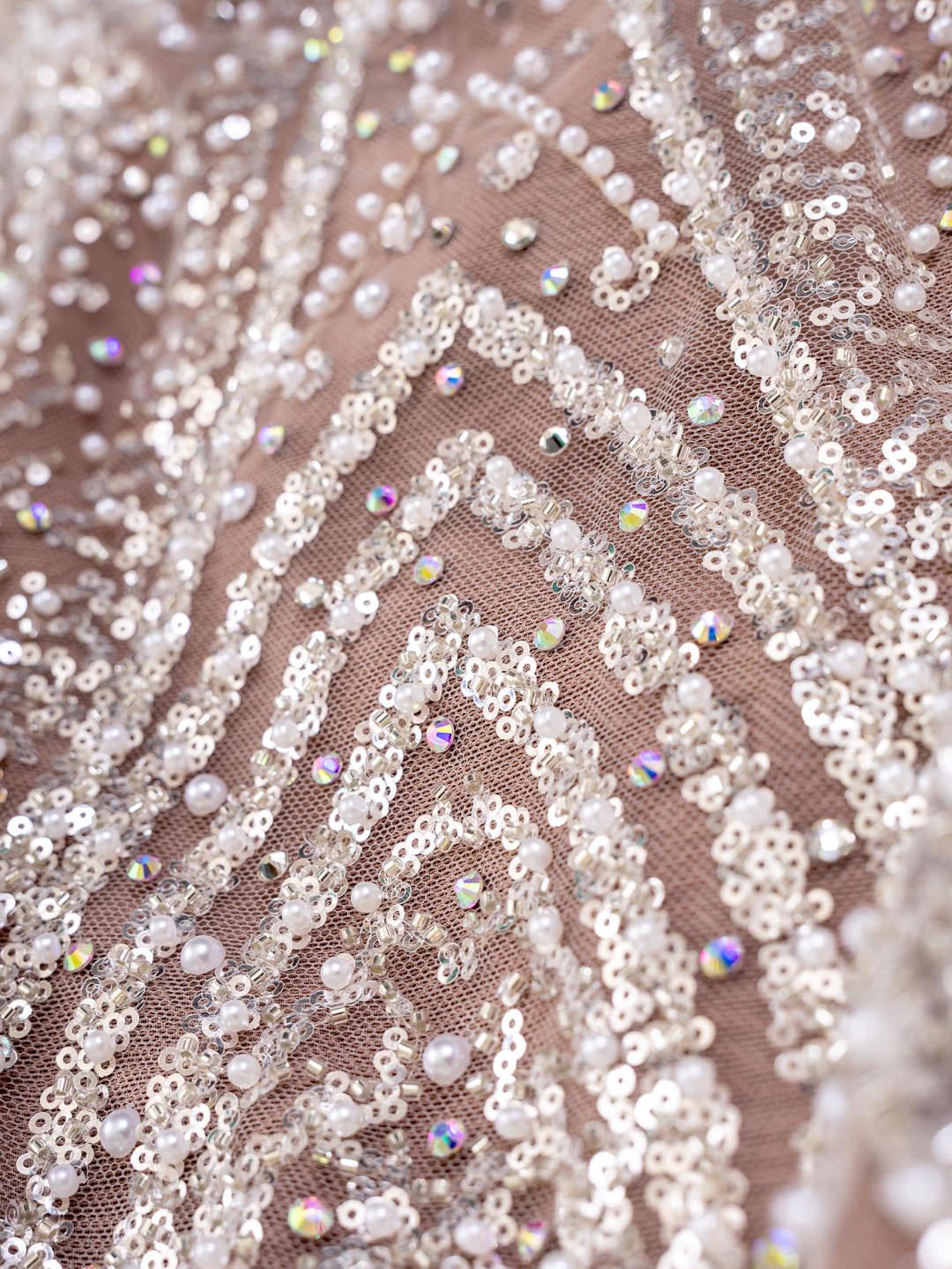 Vestido de gala Crystal White