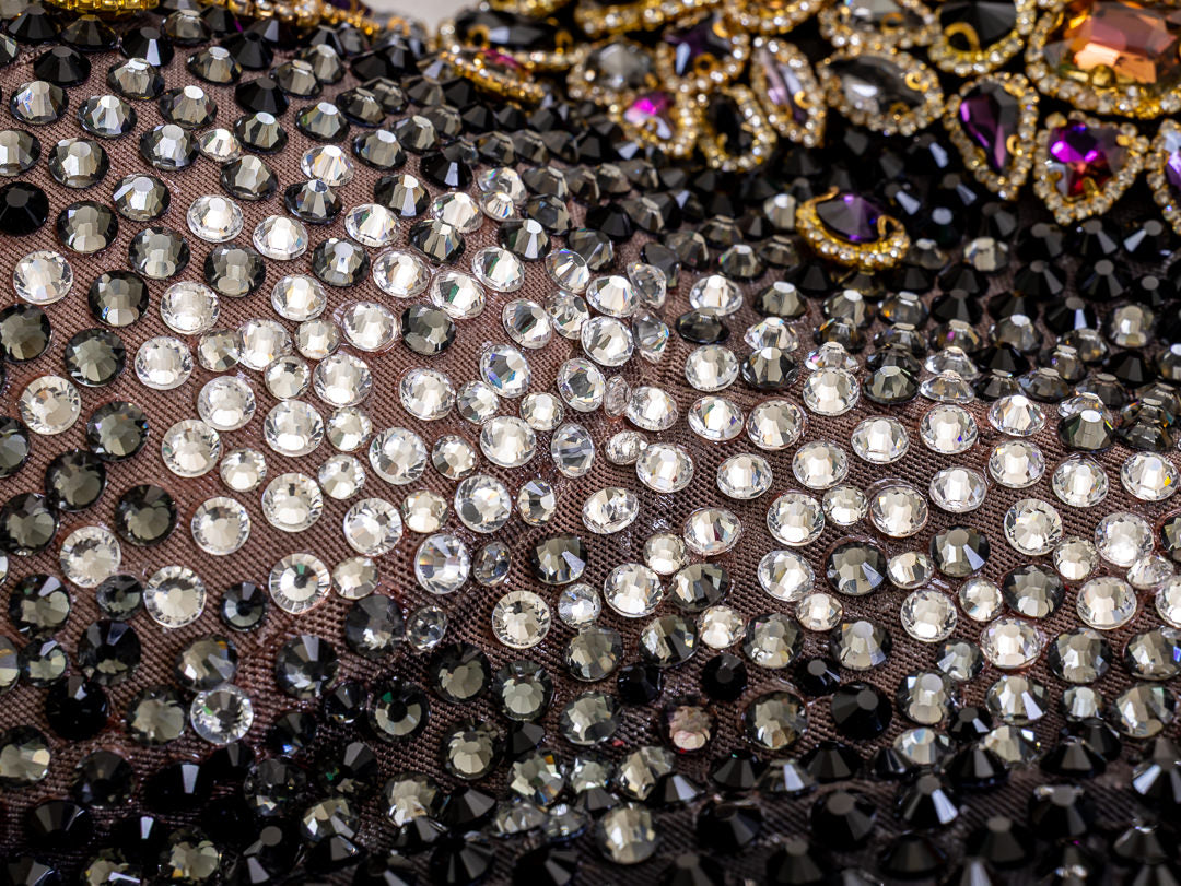 Vestido de gala negro amatista