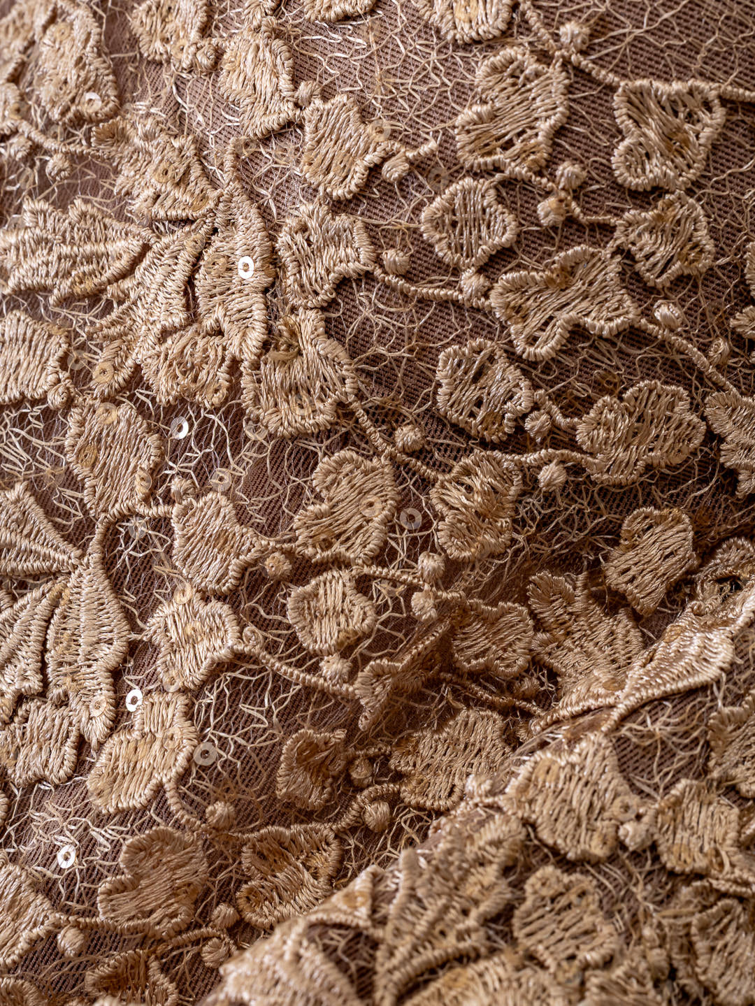 Vestido de gala Bronce y Marfil